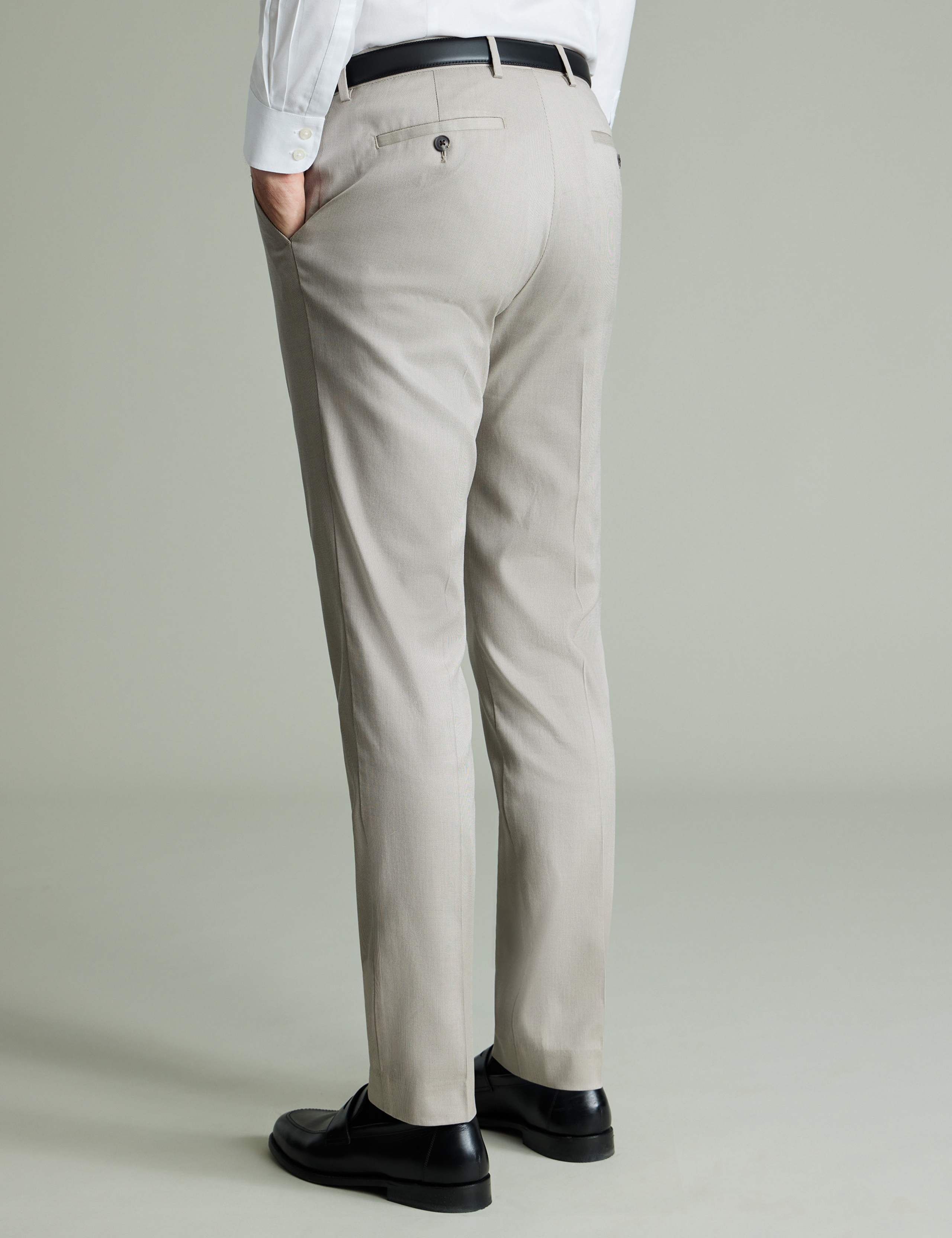 Slim Fit Smart Textured Stretch Chinos 2 of 3