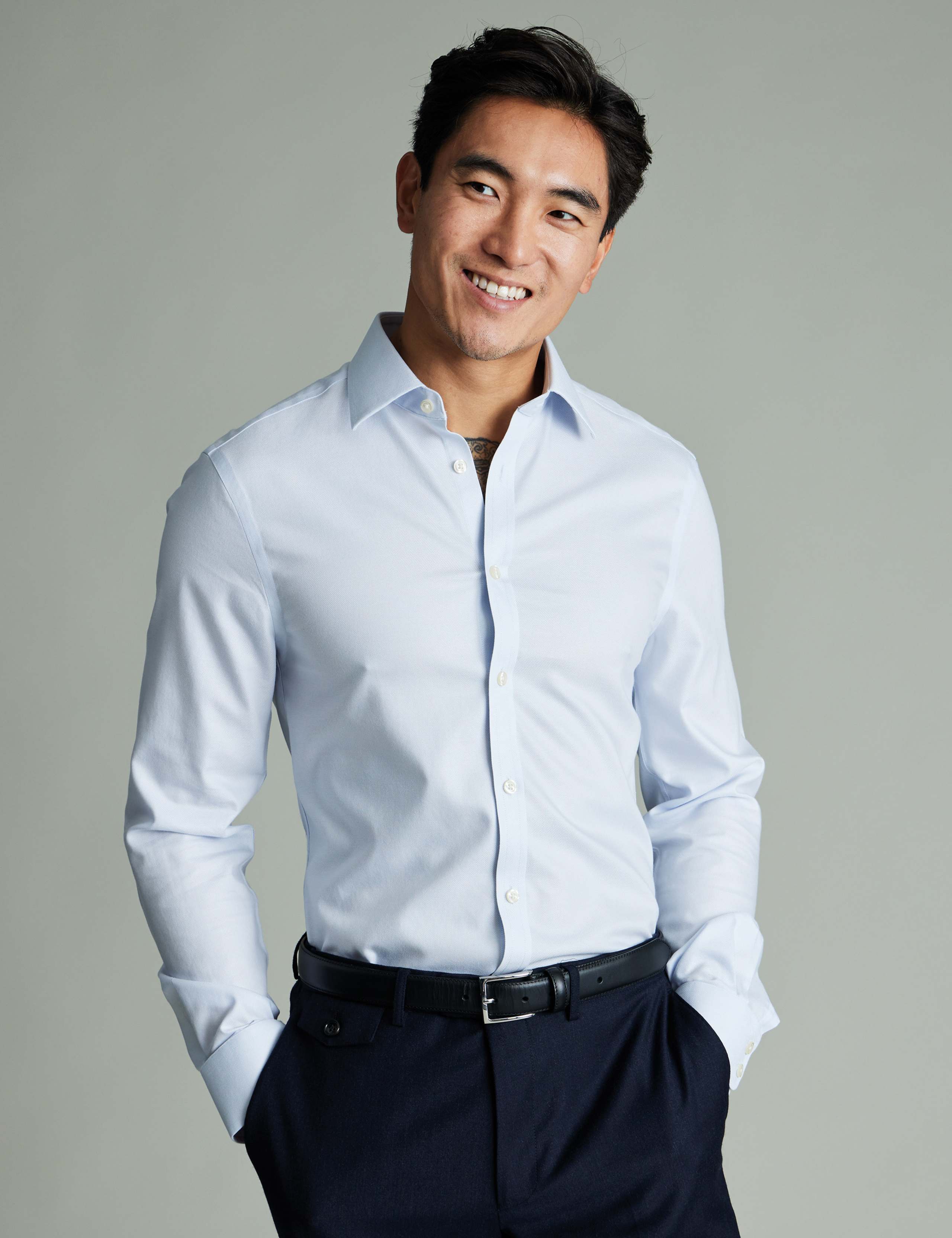 Slim Fit Non Iron Pure Cotton Oxford Shirt 4 of 4