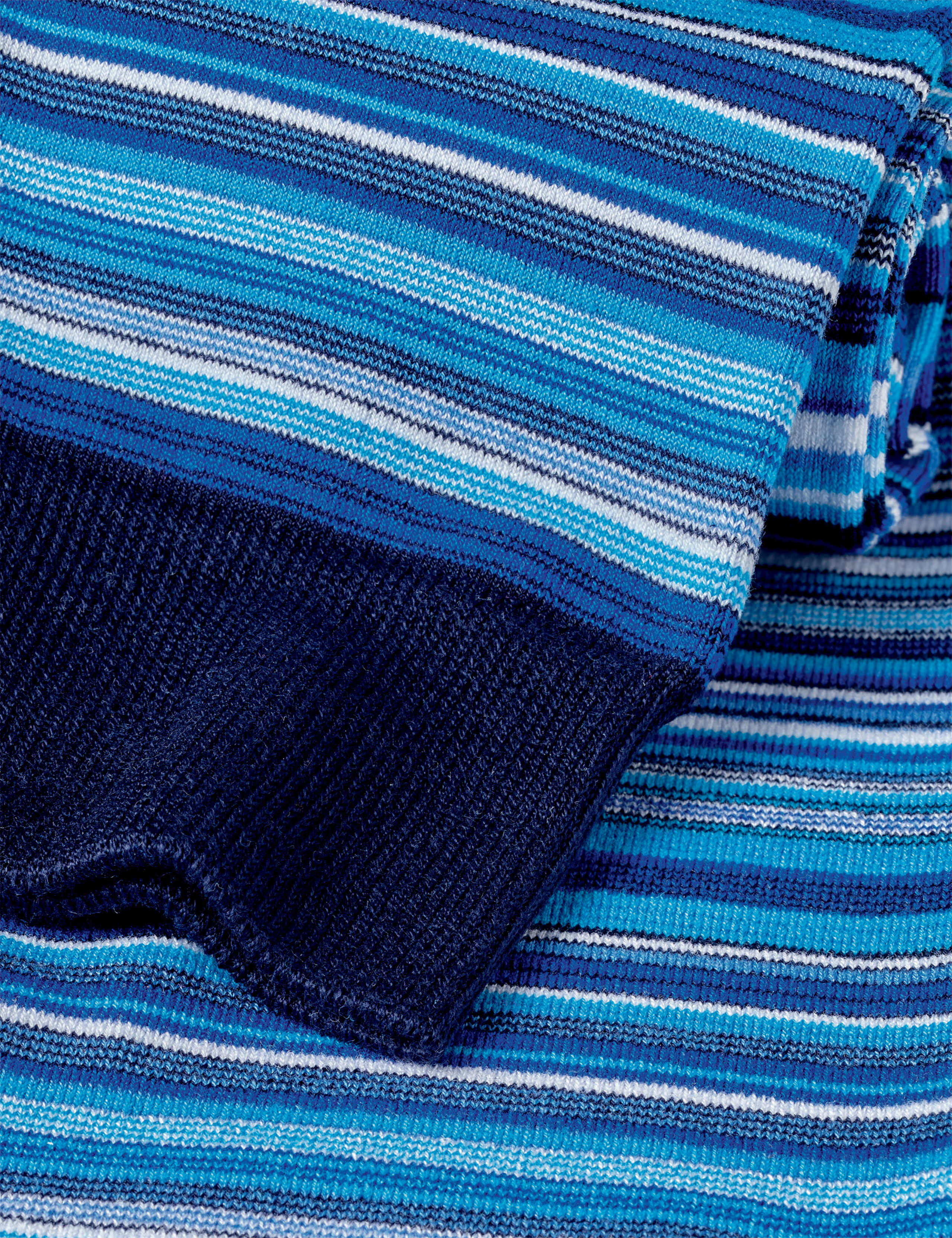 Striped Mercerised Cotton Socks 2 of 2