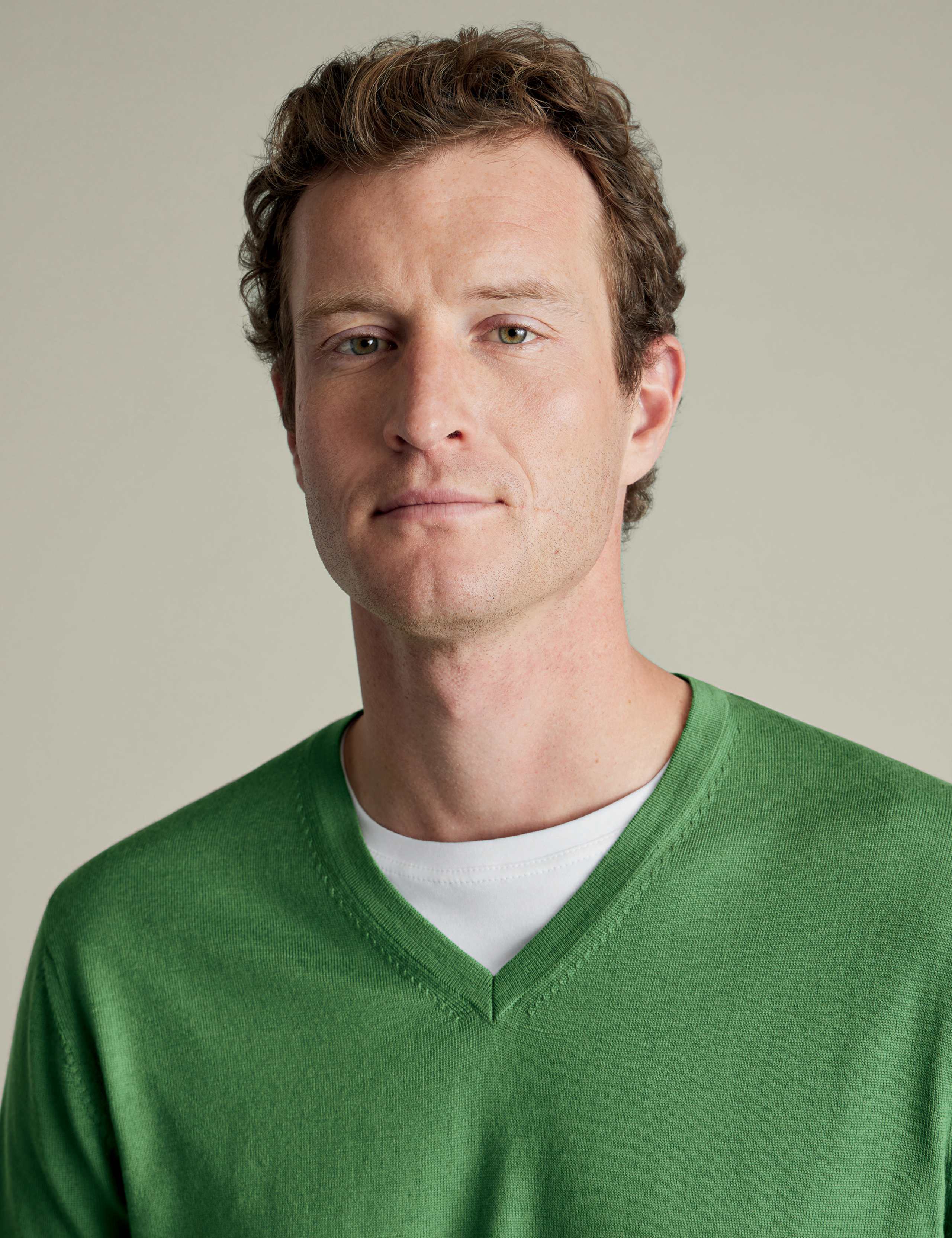 Pure Wool V-Neck Jumper 3 of 5