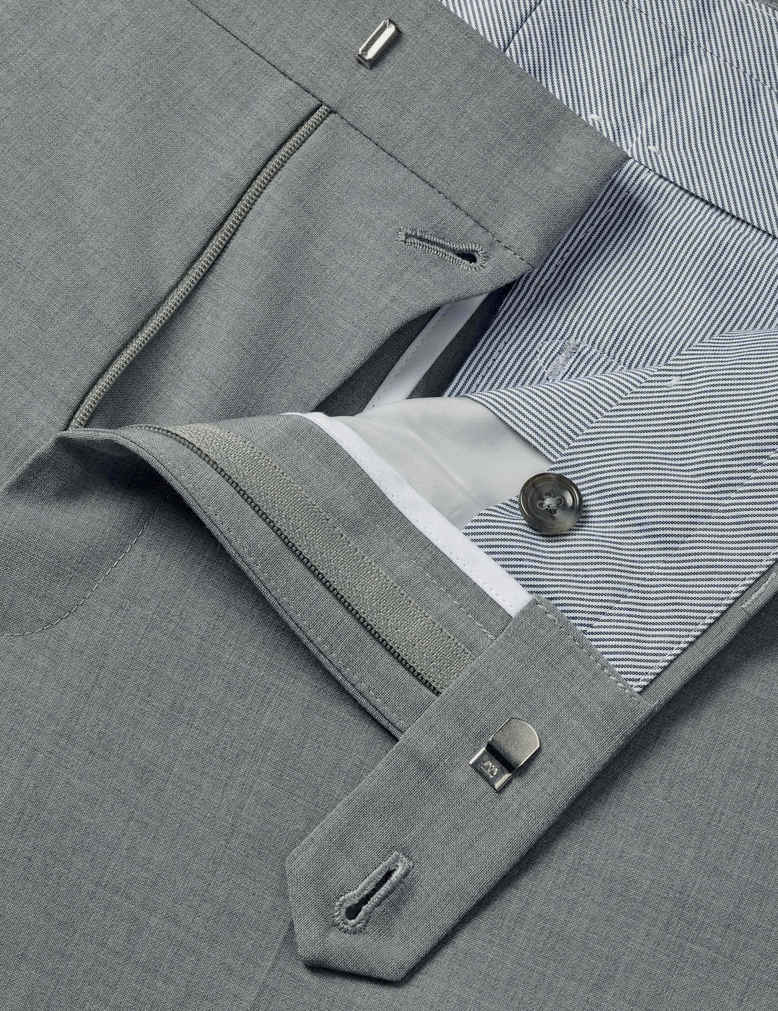 Regular Fit Wool Rich Stretch Suit Trousers 6 of 6