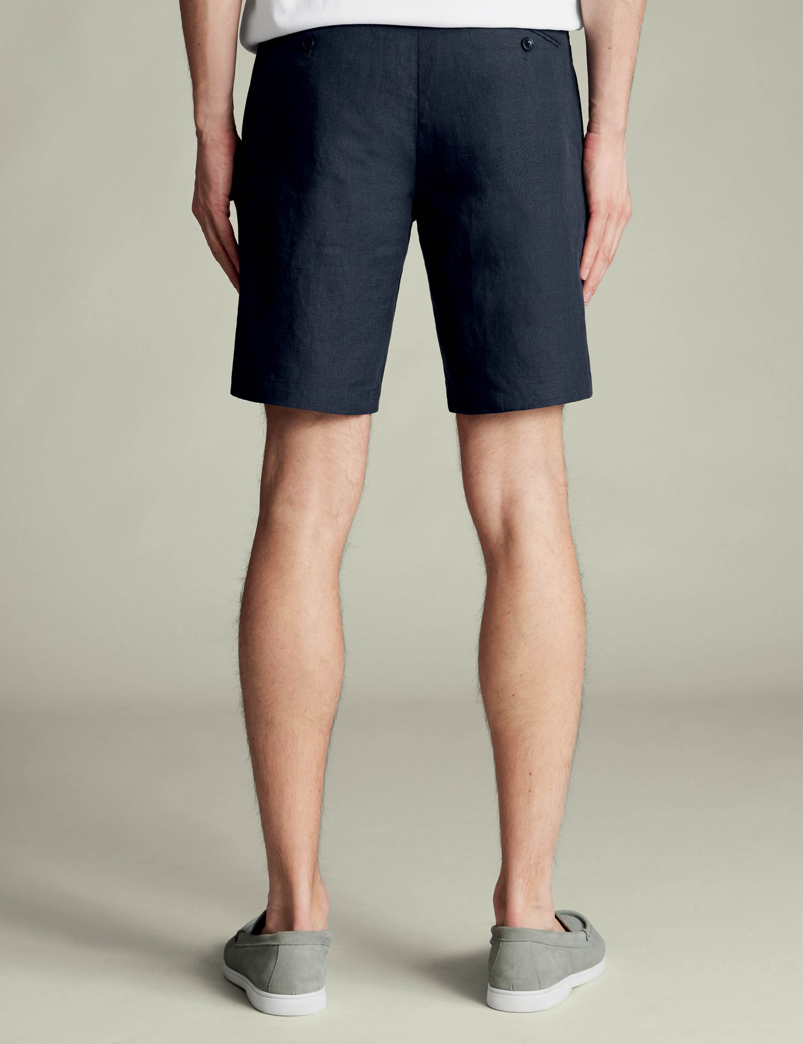 Pure Linen Flat Front Shorts 4 of 5