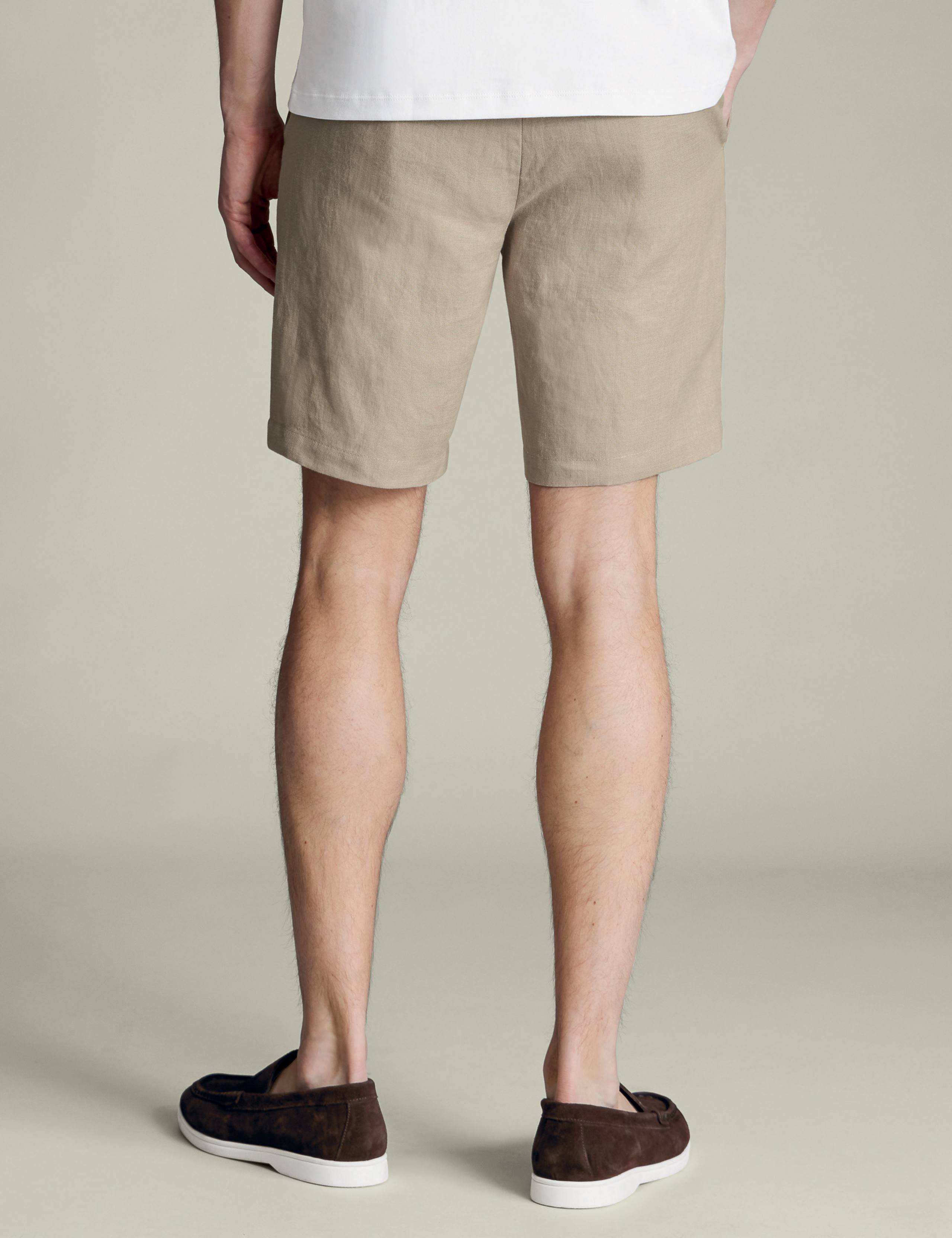 Pure Linen Flat Front Shorts 4 of 5