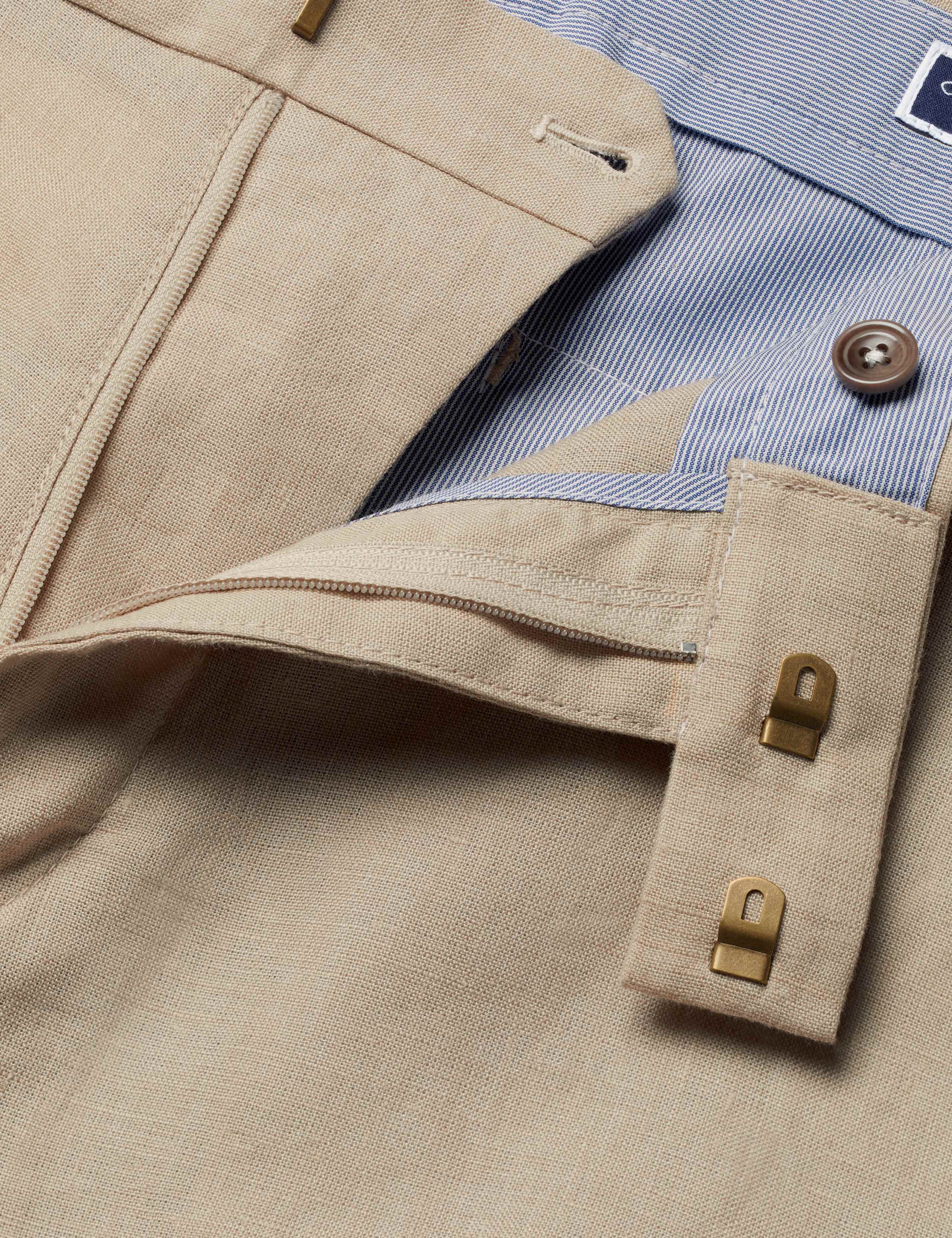 Pure Linen Flat Front Shorts 5 of 5