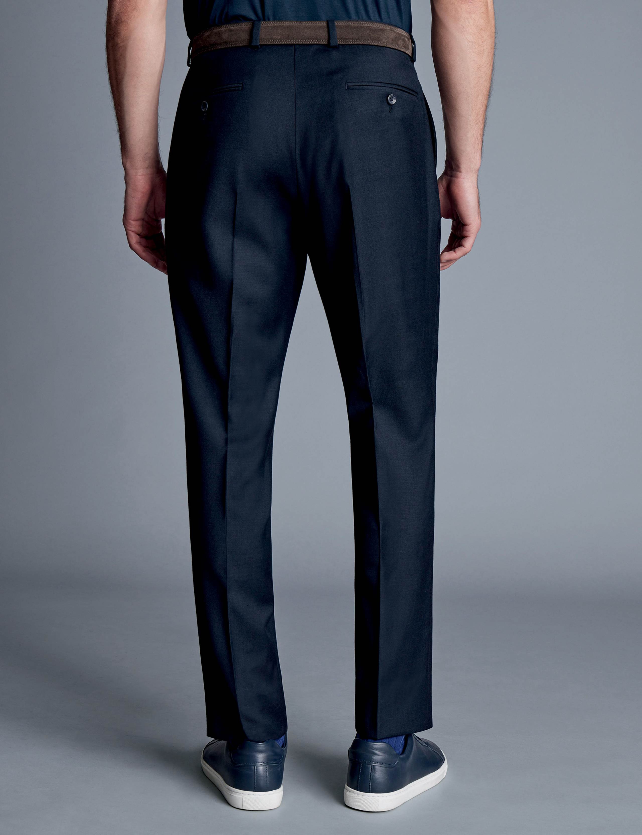Regular Fit Pure Wool Suit Trousers 3 of 4