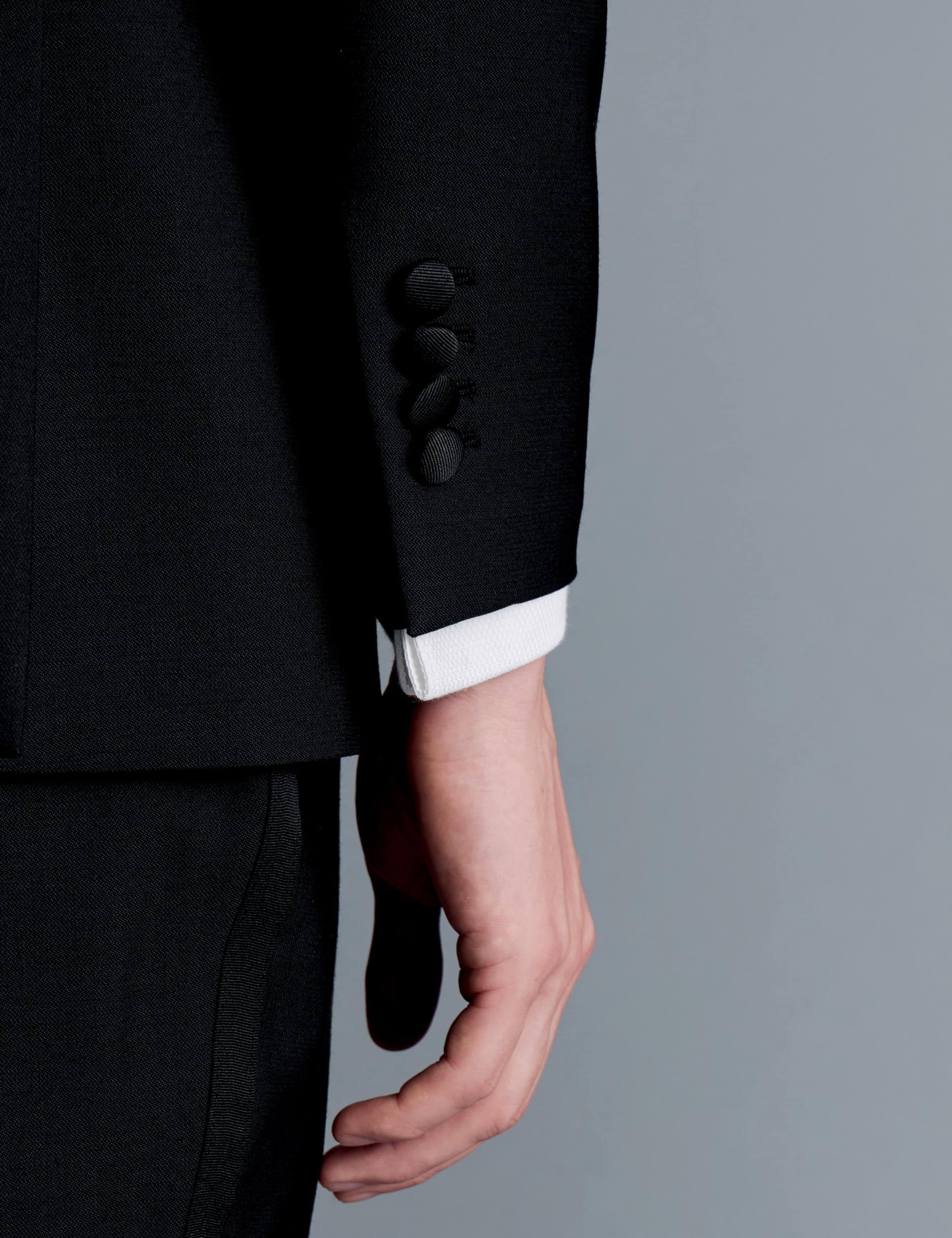 Regular Fit Super 120's Wool Tuxedo Jacket 3 of 4