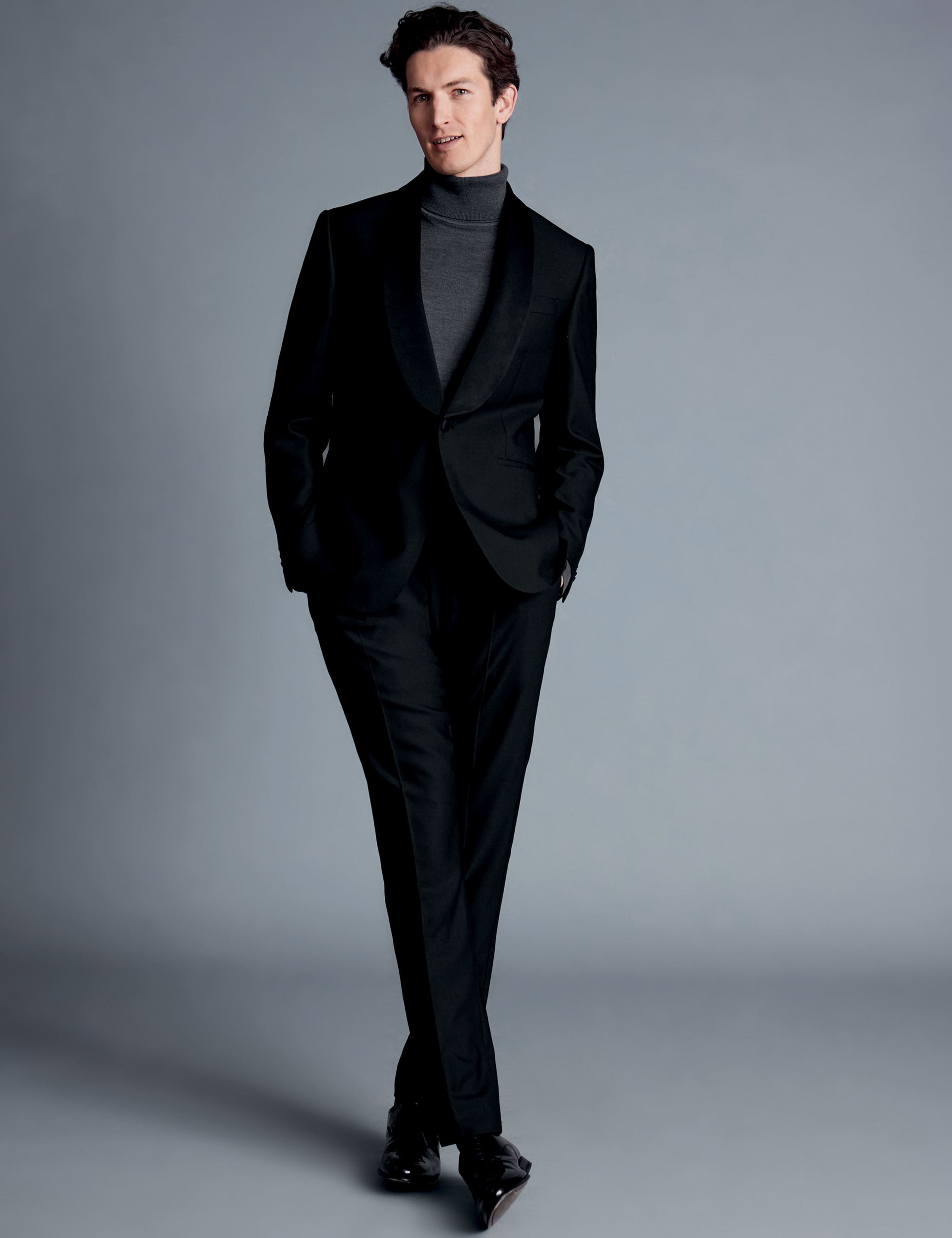 Regular Fit Super 120's Wool Tuxedo Jacket 4 of 4