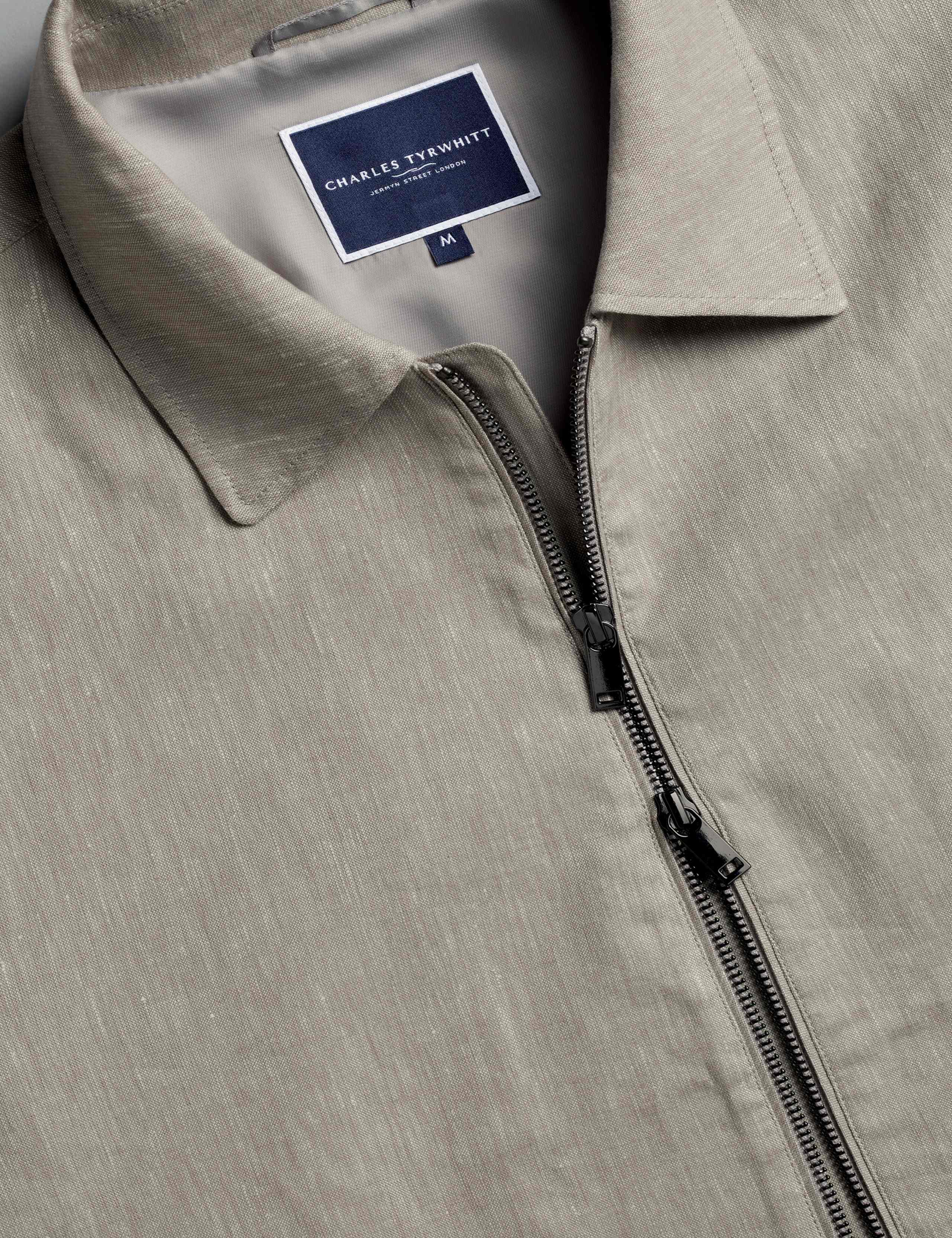 Linen Rich Stretch Harrington Jacket 4 of 5