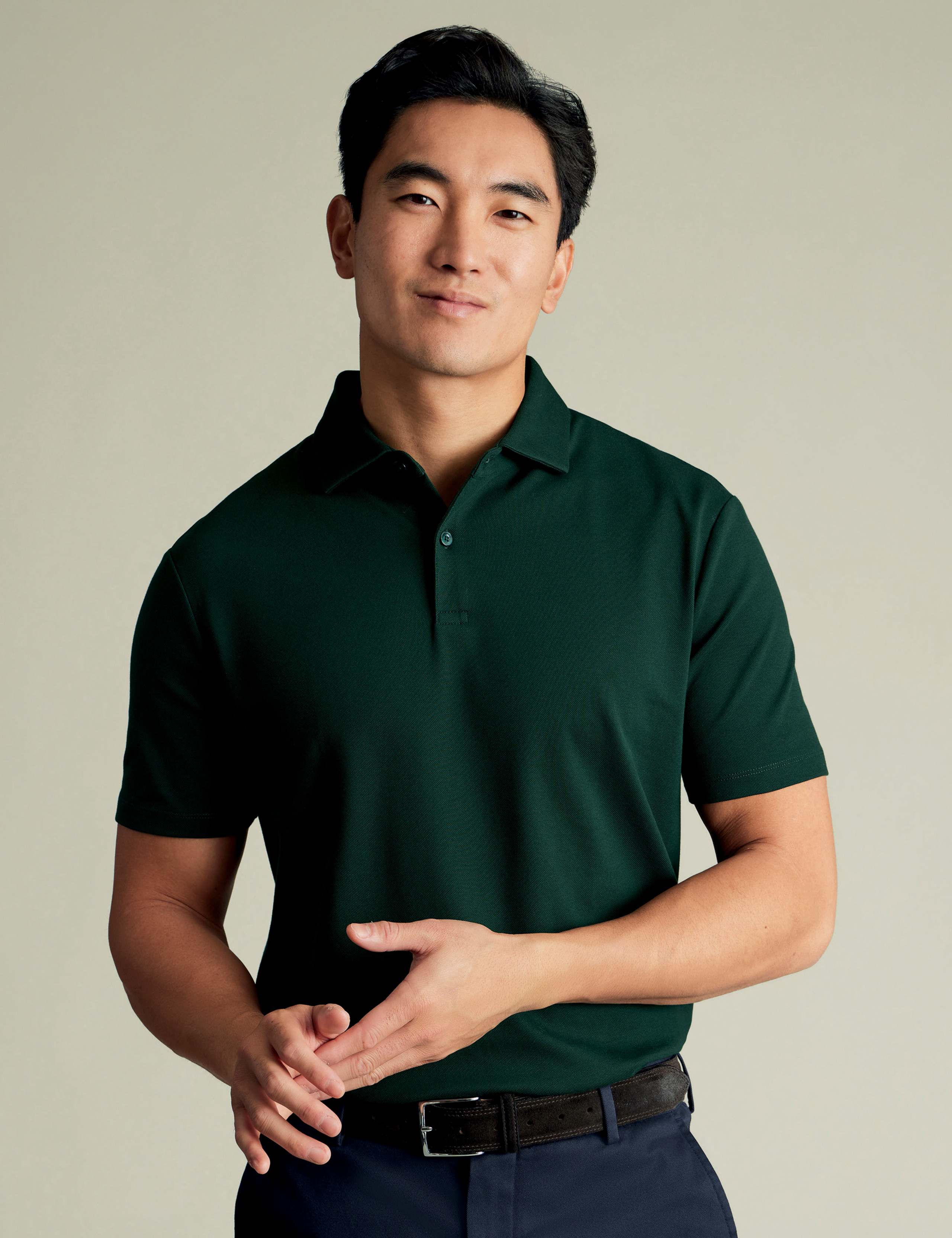 Cotton Rich Pique Polo Shirt 1 of 5