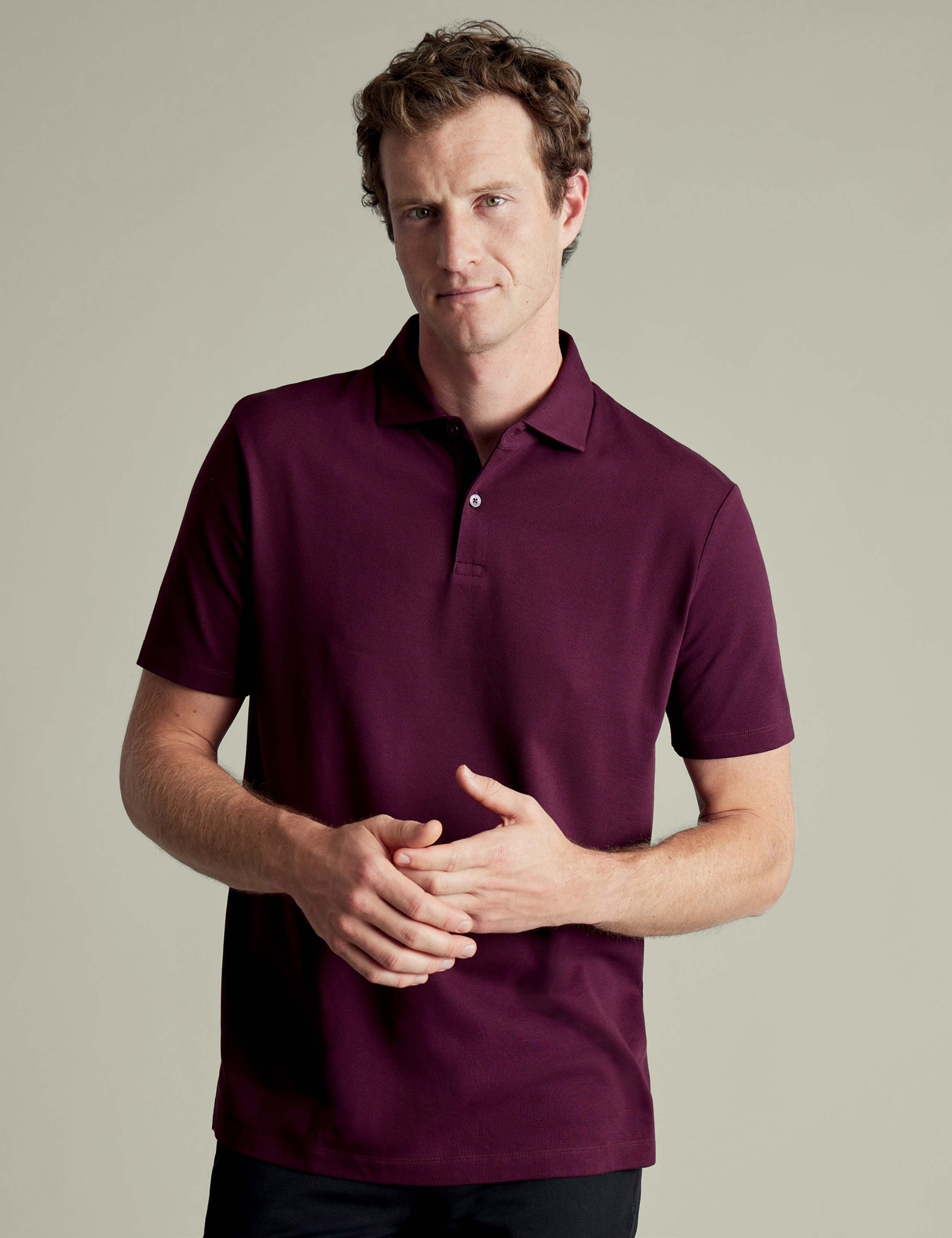Cotton Rich Pique Polo Shirt 1 of 5