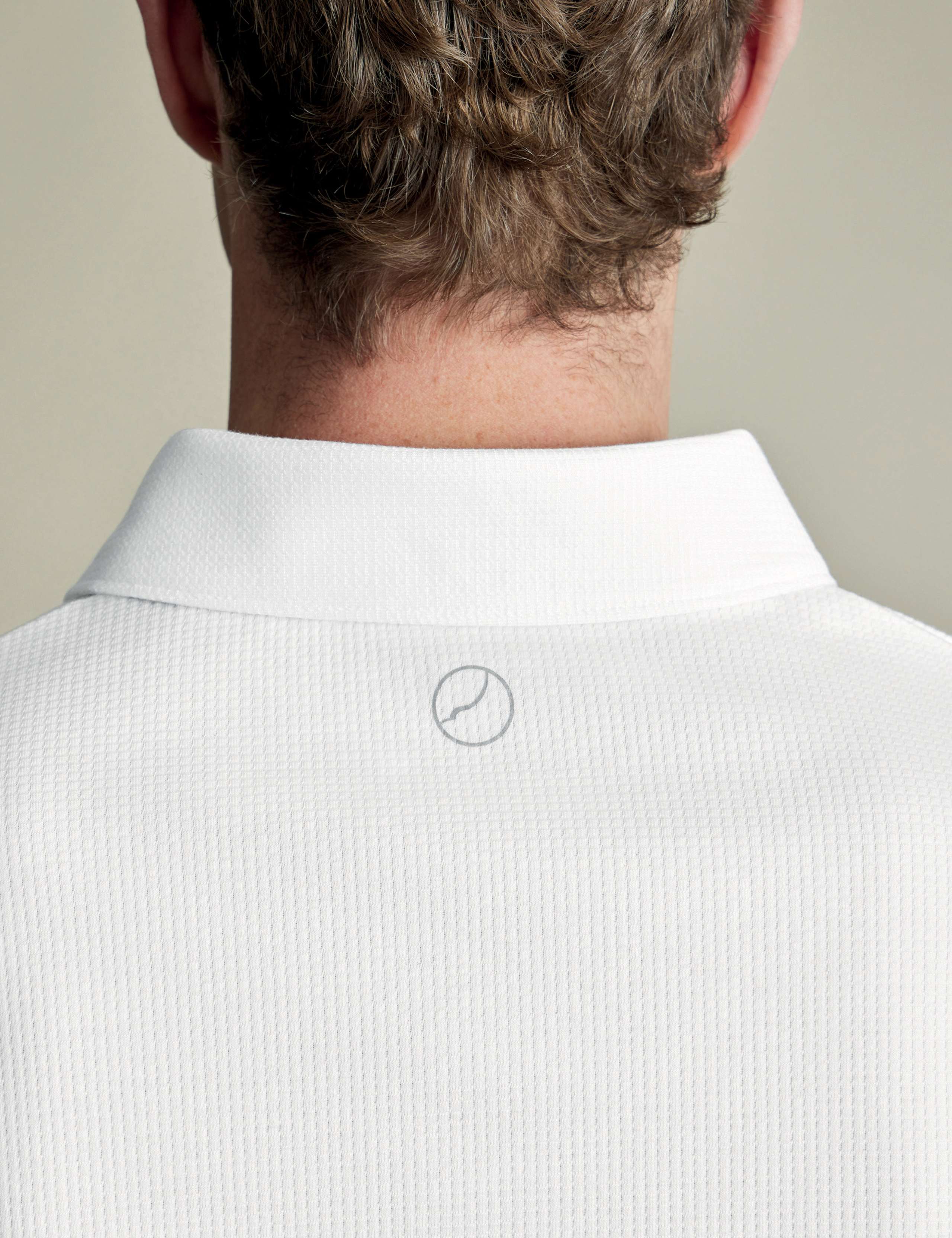Cotton Rich Waffle Half Zip Polo Shirt 4 of 6