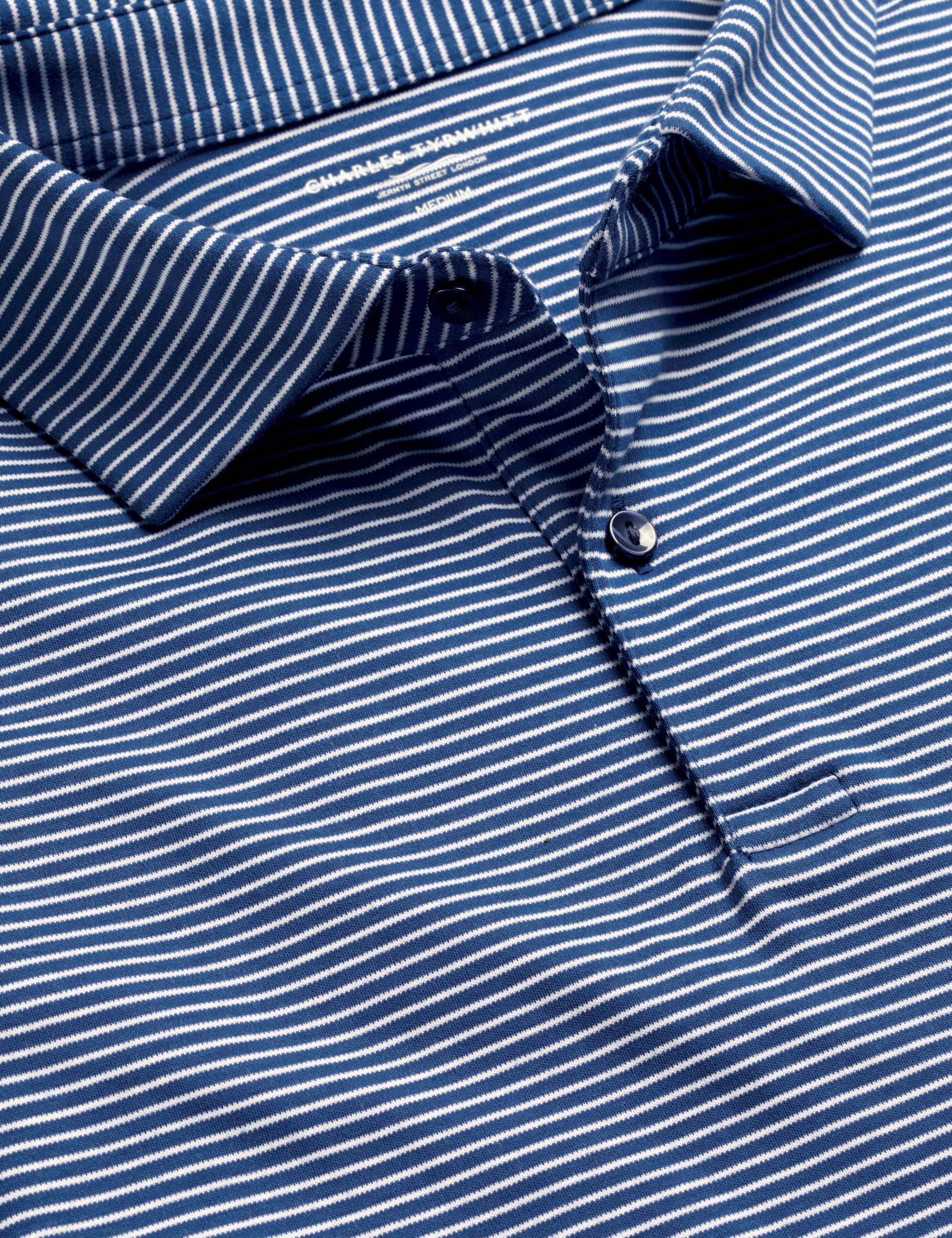 Pure Cotton Striped Polo Shirt 5 of 6