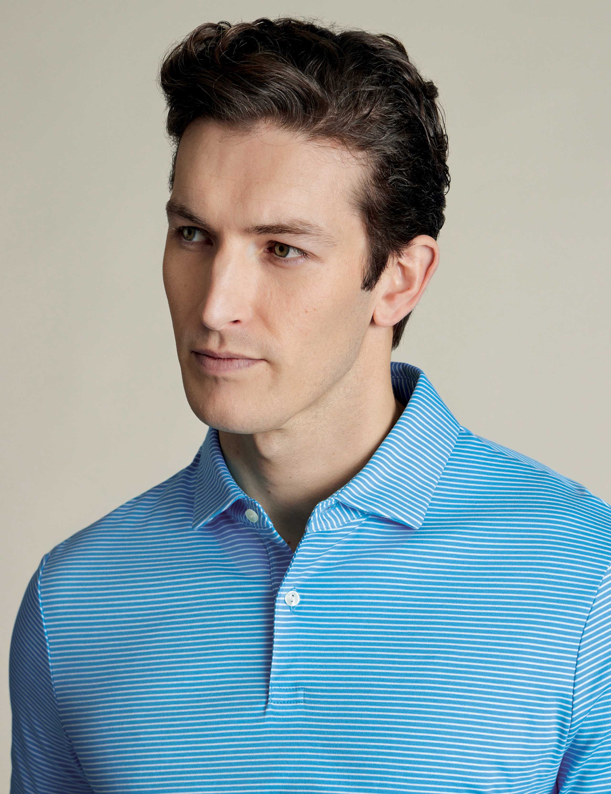 Pure Cotton Striped Polo Shirt 3 of 6