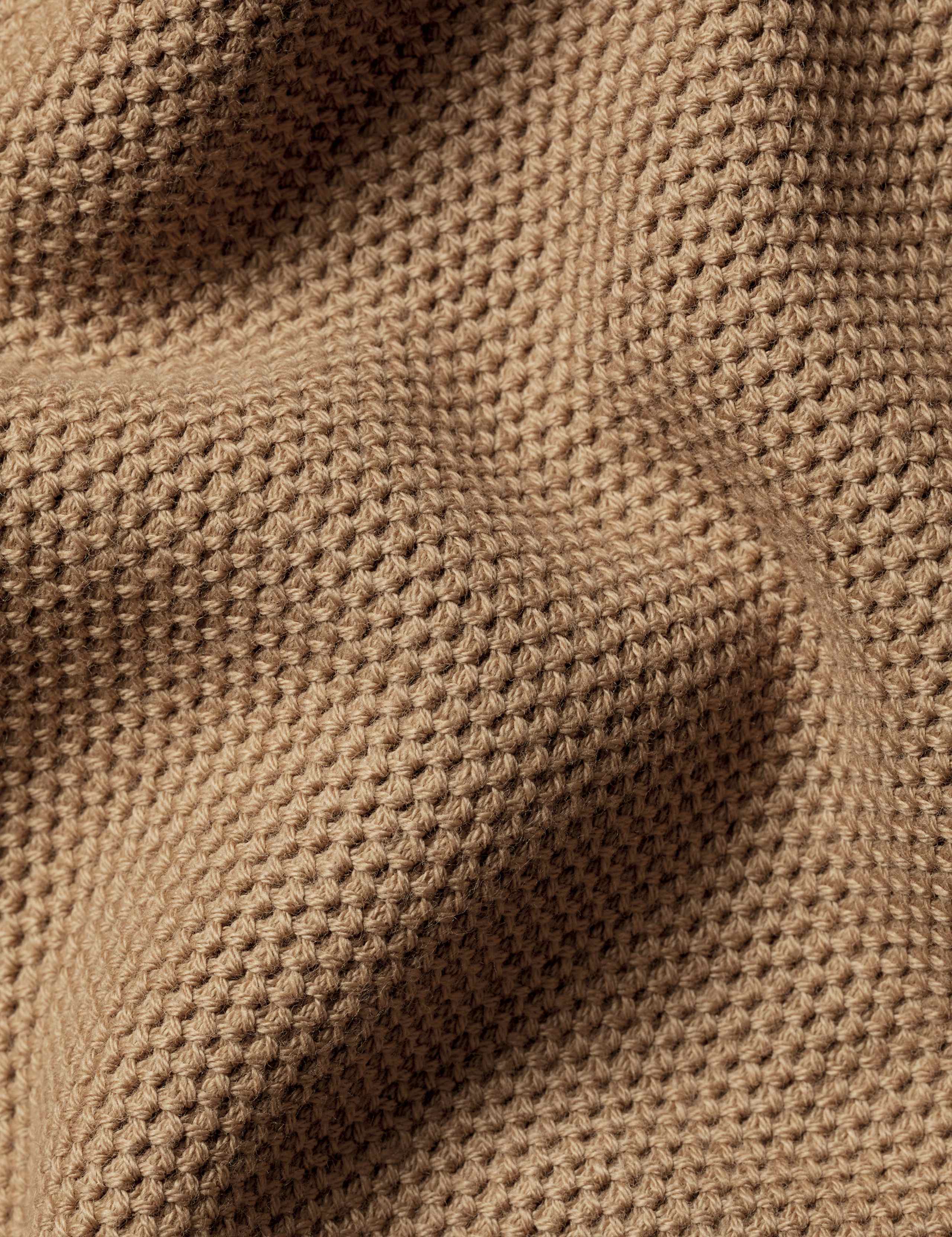 Pure Cotton Textured Half-Zip Jumper 5 of 5
