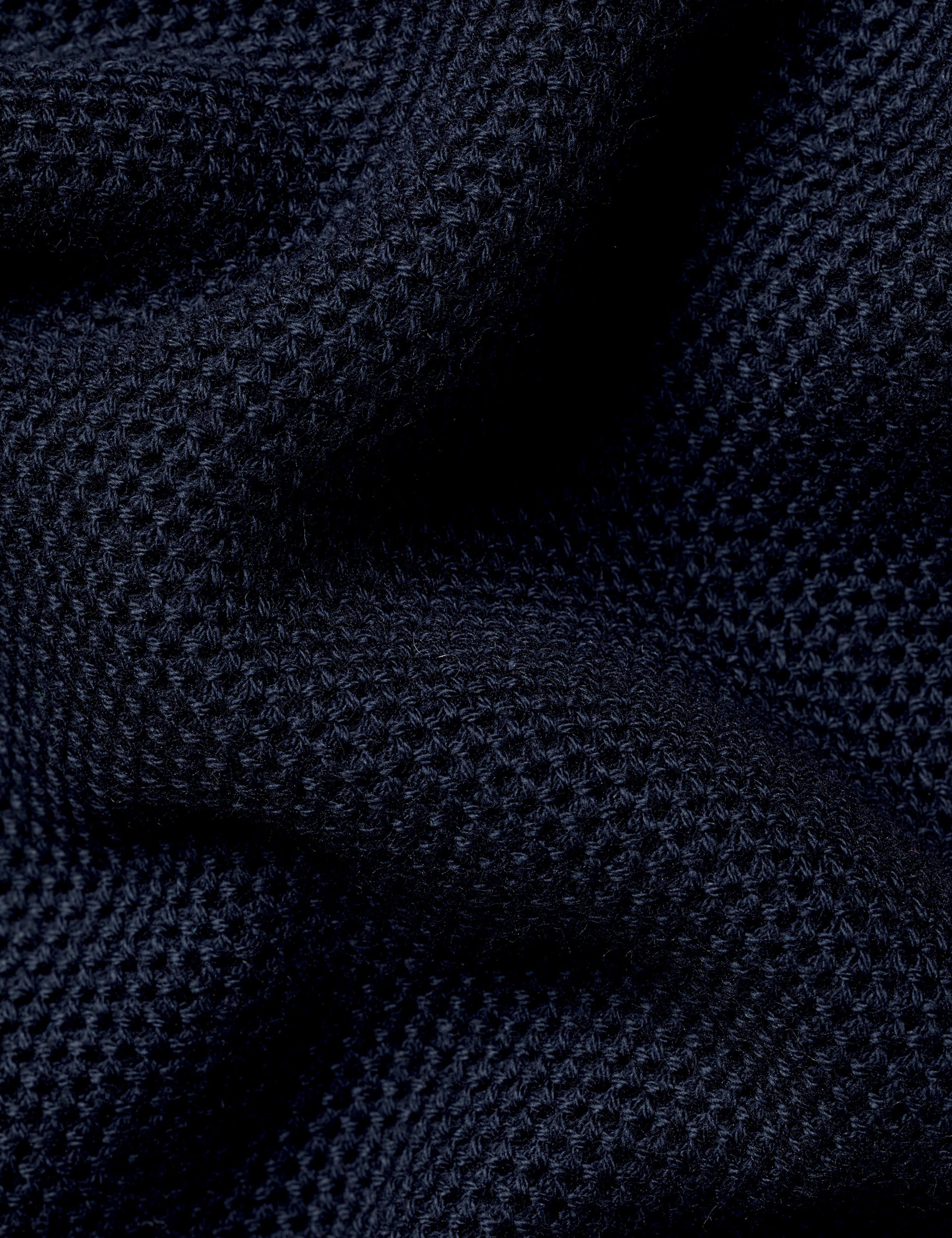 Pure Cotton Textured Half-Zip Jumper 4 of 4
