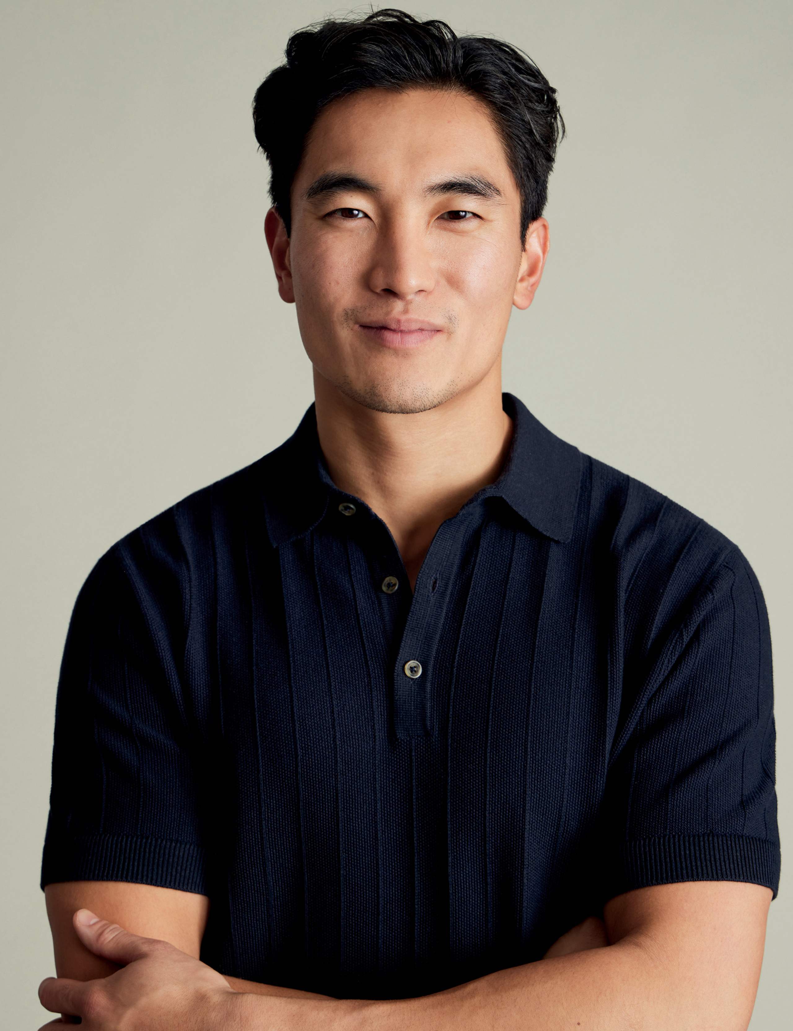 Pure Cotton Textured Knitted Polo Shirt 3 of 6