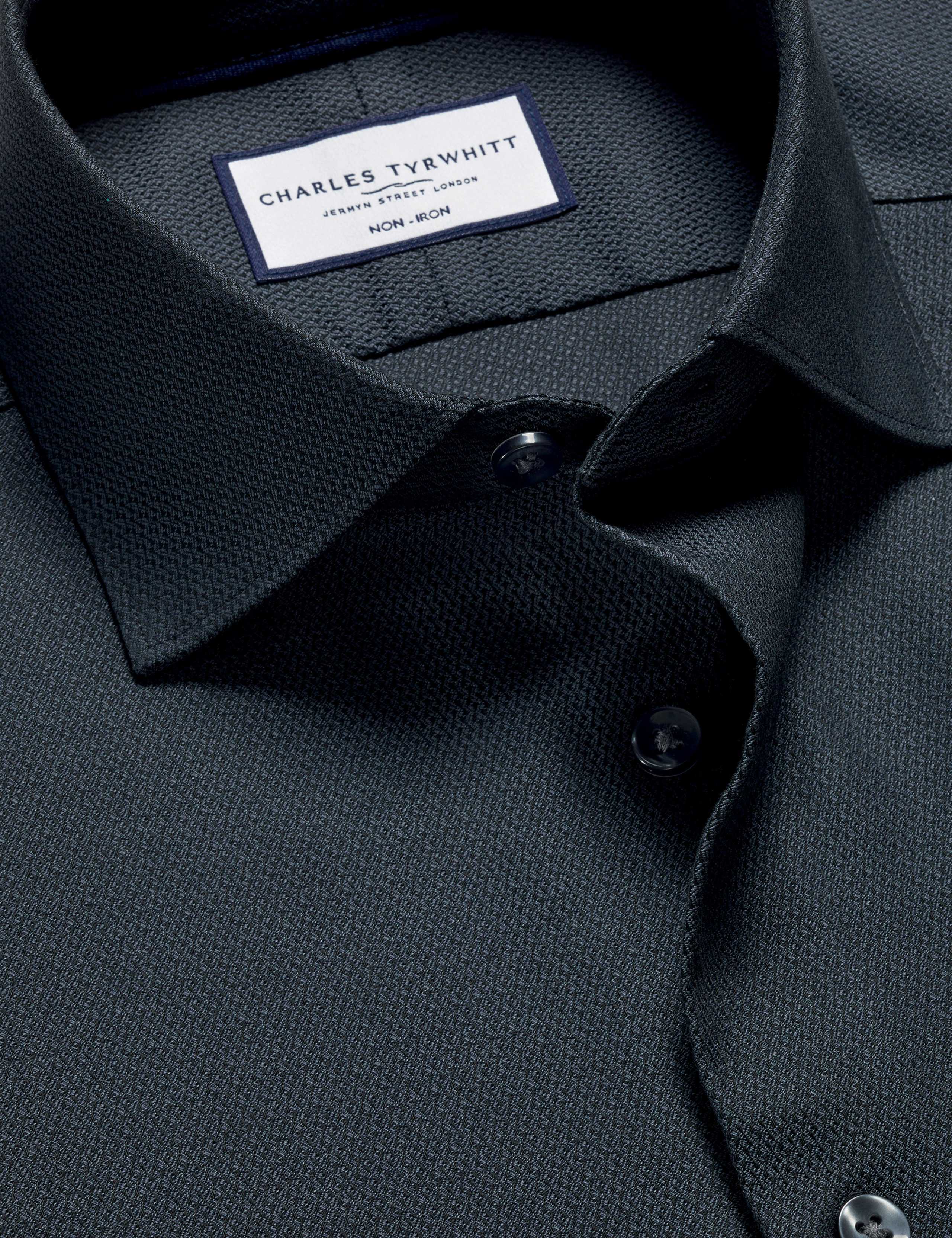 Non Iron Slim Fit Pure Cotton Stretch Shirt 4 of 5