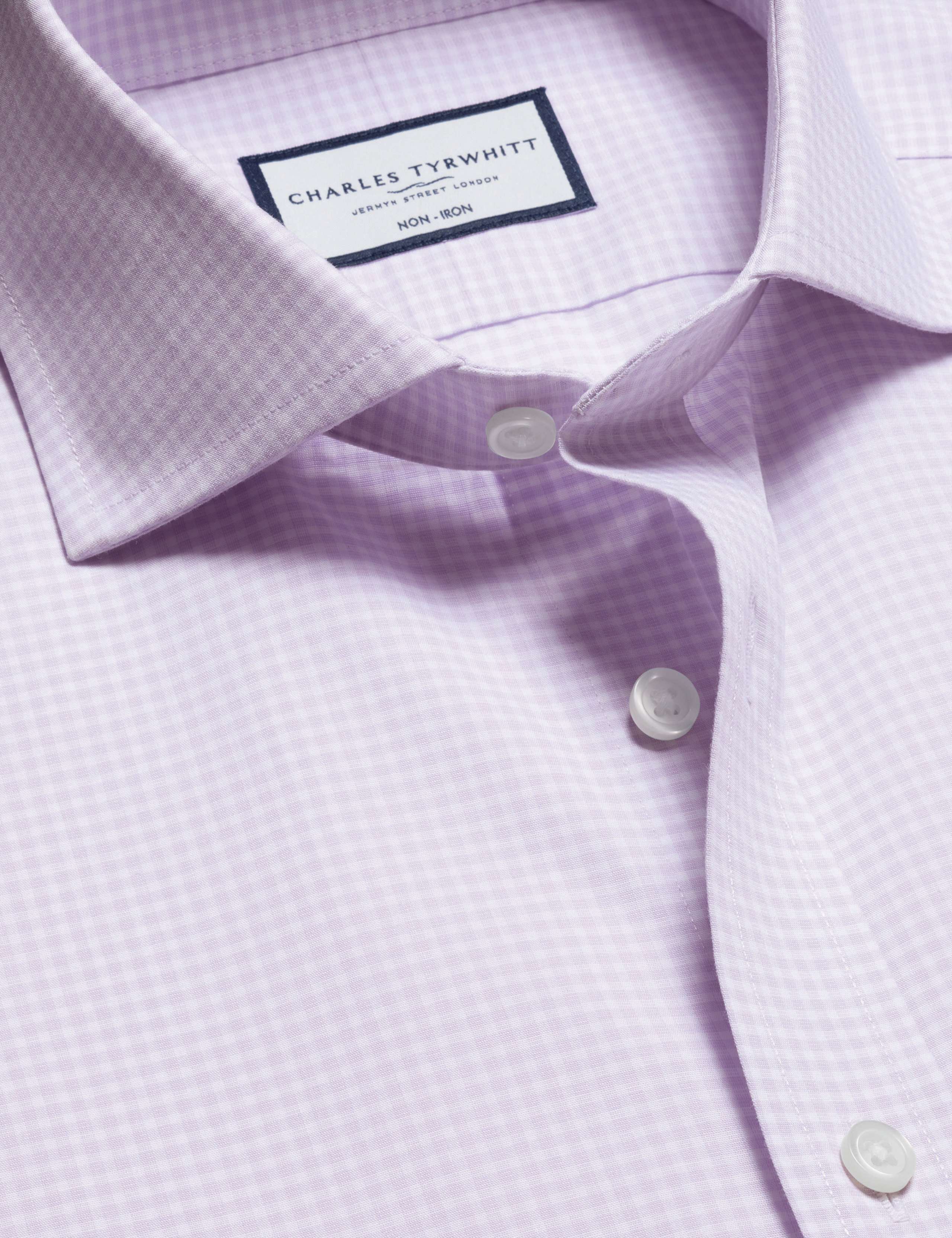 Non Iron Pure Cotton Gingham Check Shirt 4 of 5