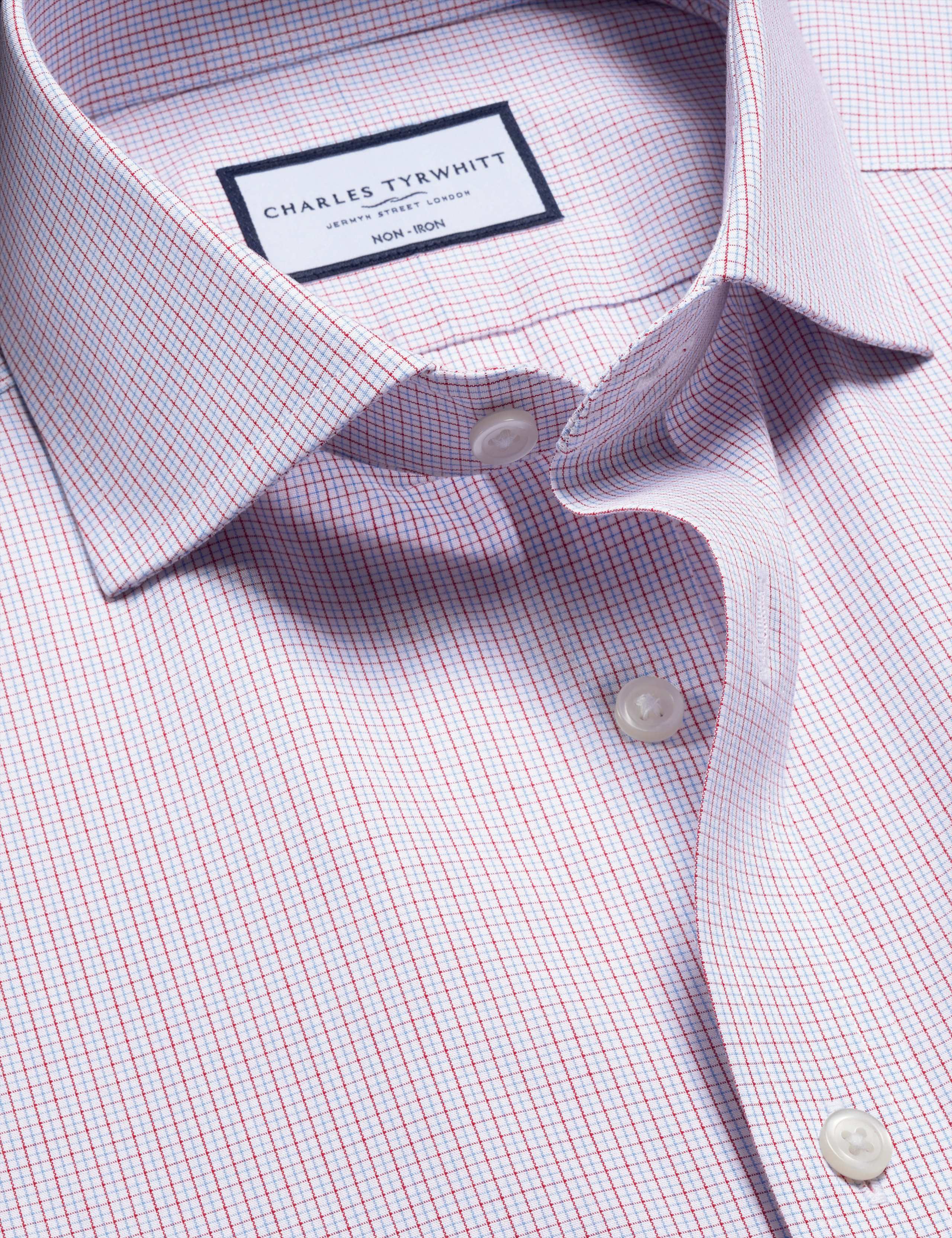 Non Iron Regular Fit Pure Cotton Check Shirt 4 of 5