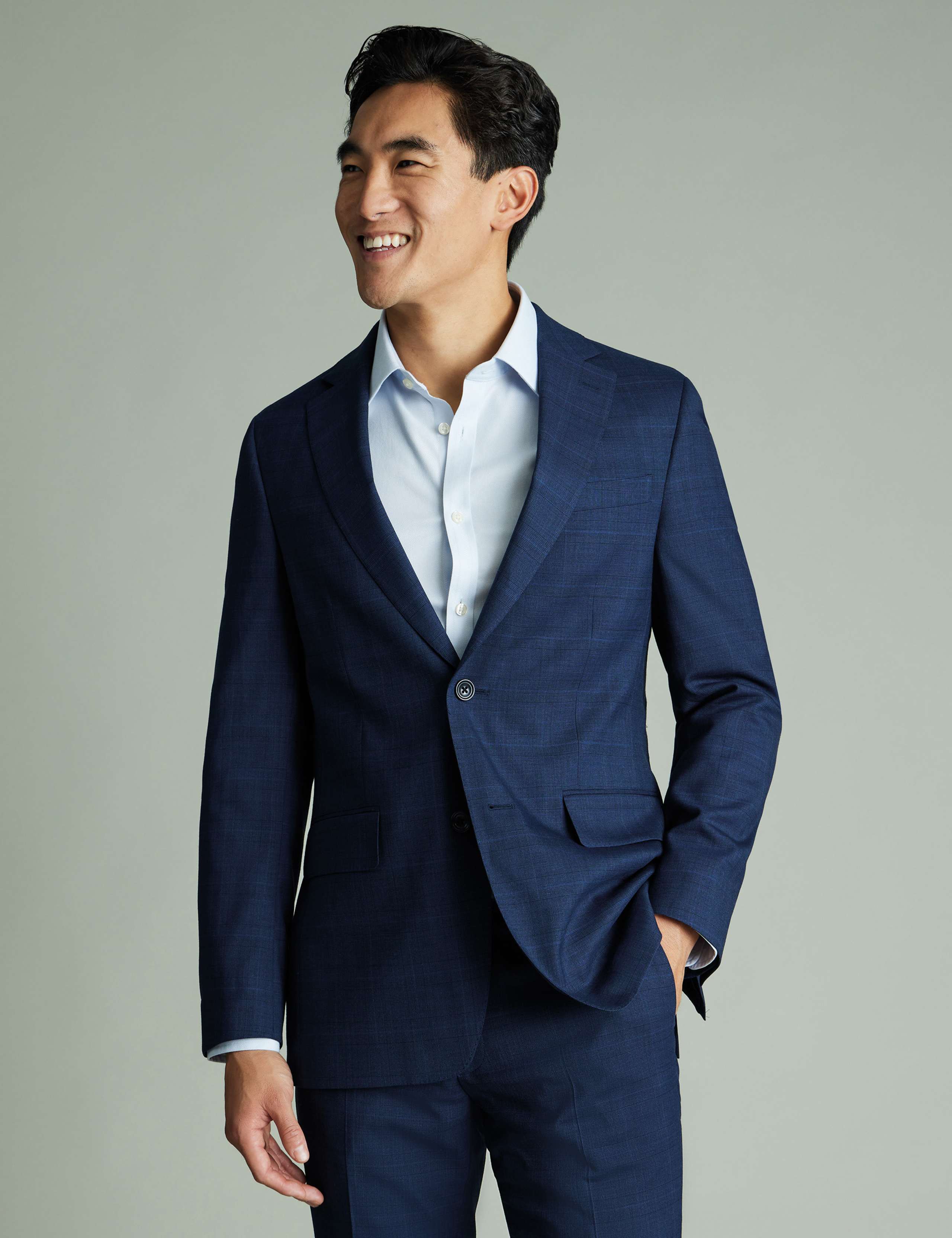 Slim Fit Wool Rich Check Suit Jacket 1 of 3
