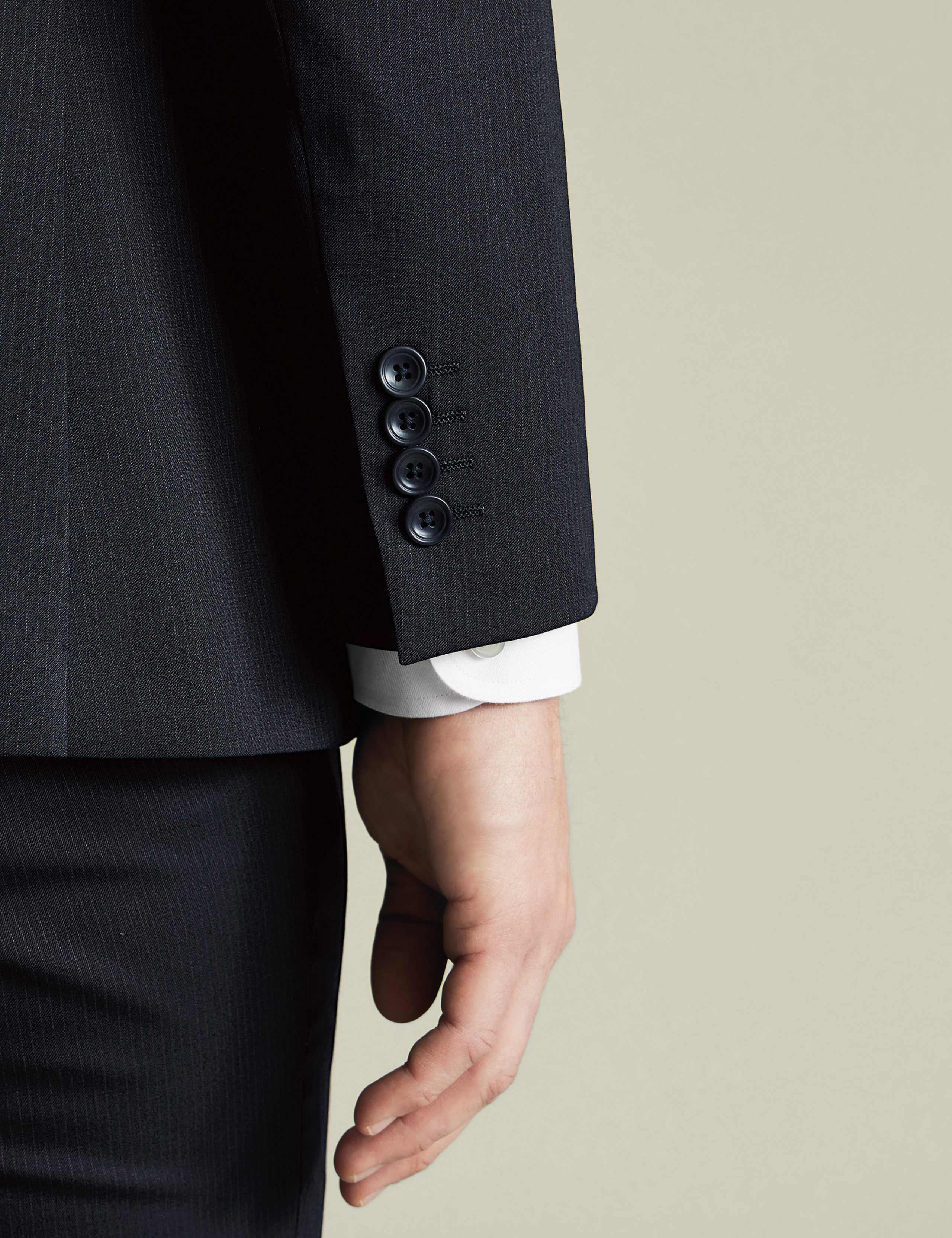 Slim Fit Wool Rich Pinstripe Suit Jacket 4 of 4