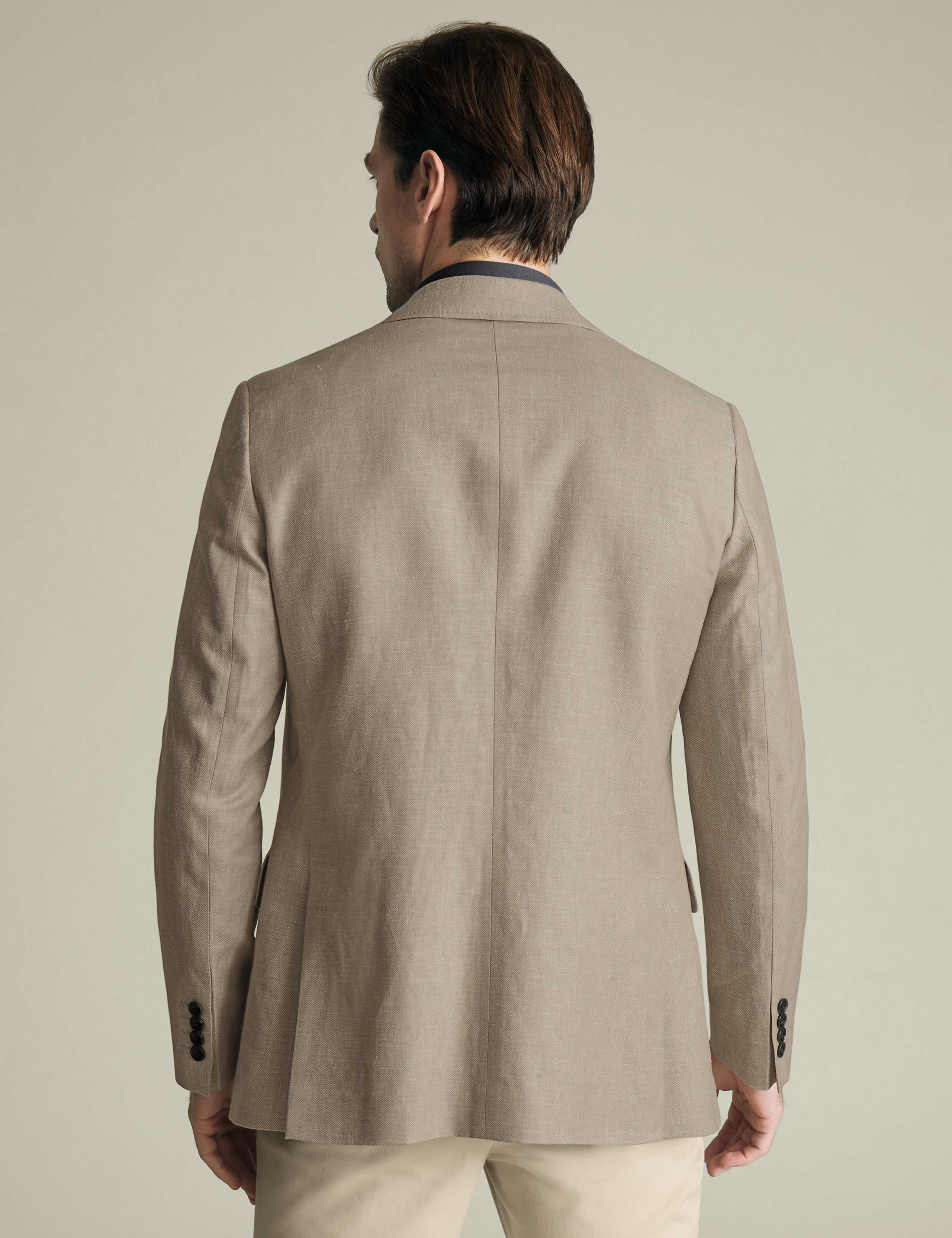 Slim Fit Linen Blend Suit Jacket 3 of 5
