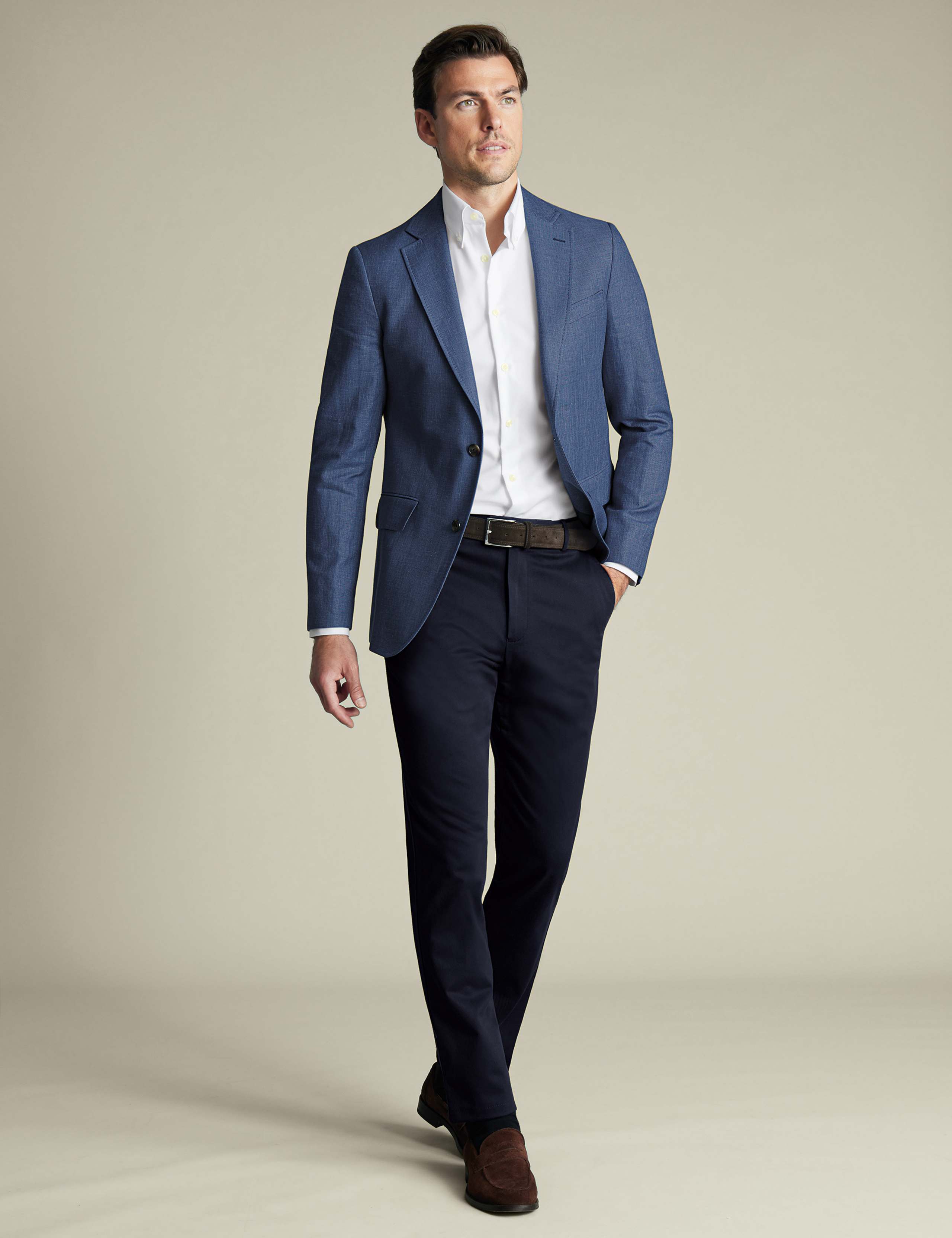 Slim Fit Linen Blend Suit Jacket 2 of 5