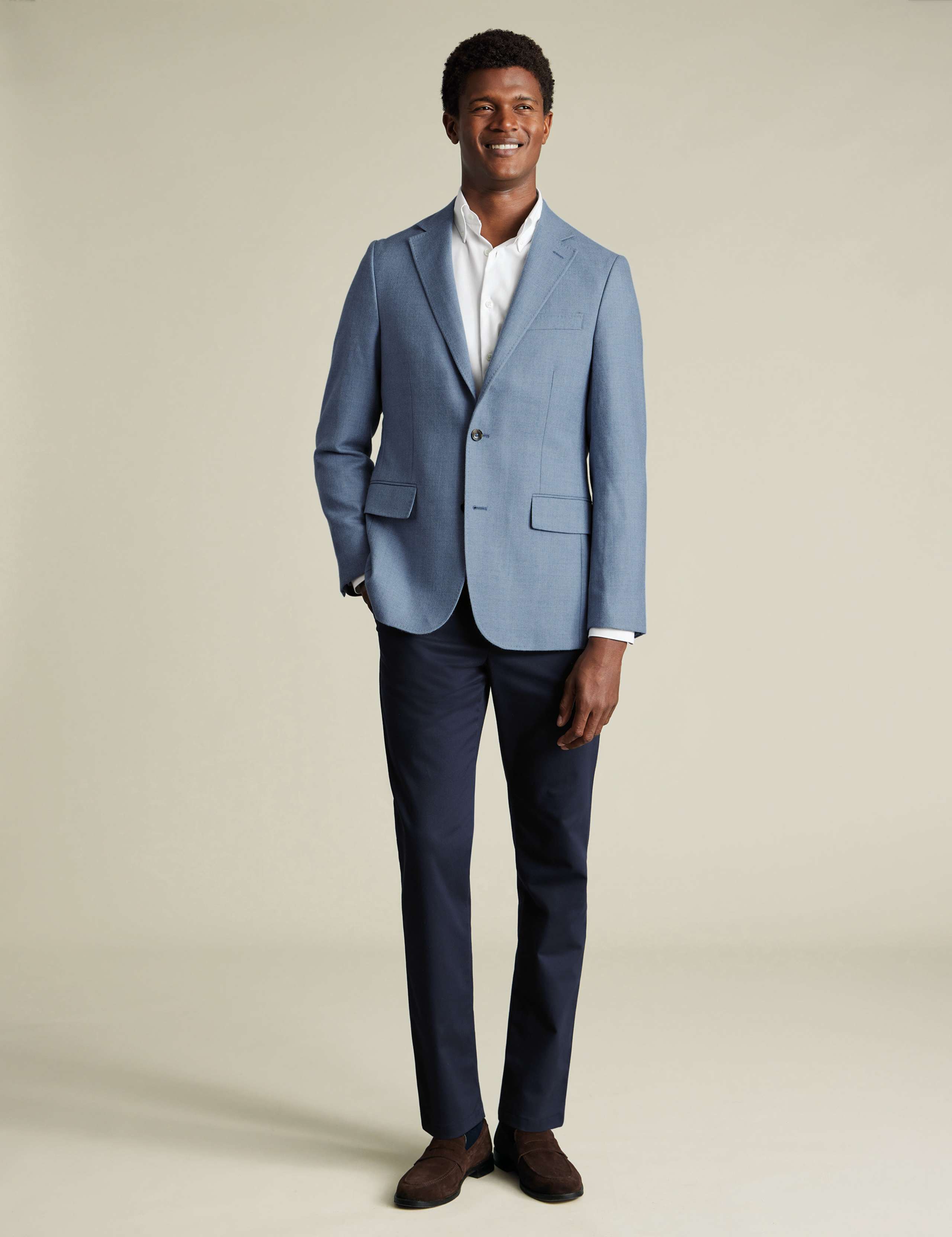 Slim Fit Pure Wool Textured Suit Jacket 2 of 5