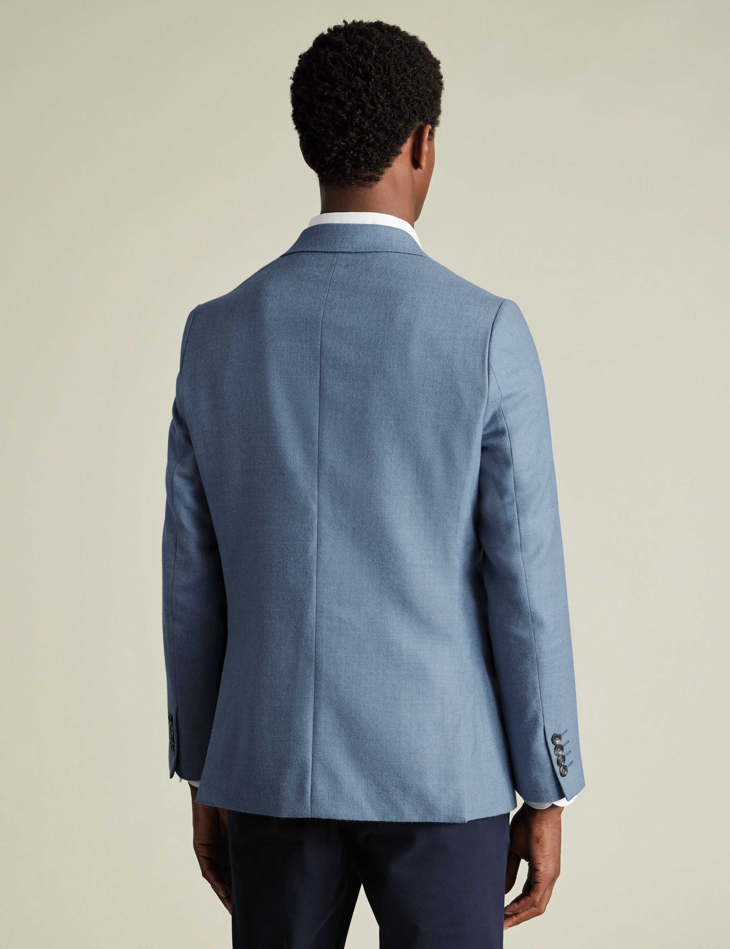 Slim Fit Pure Wool Textured Suit Jacket 3 of 5