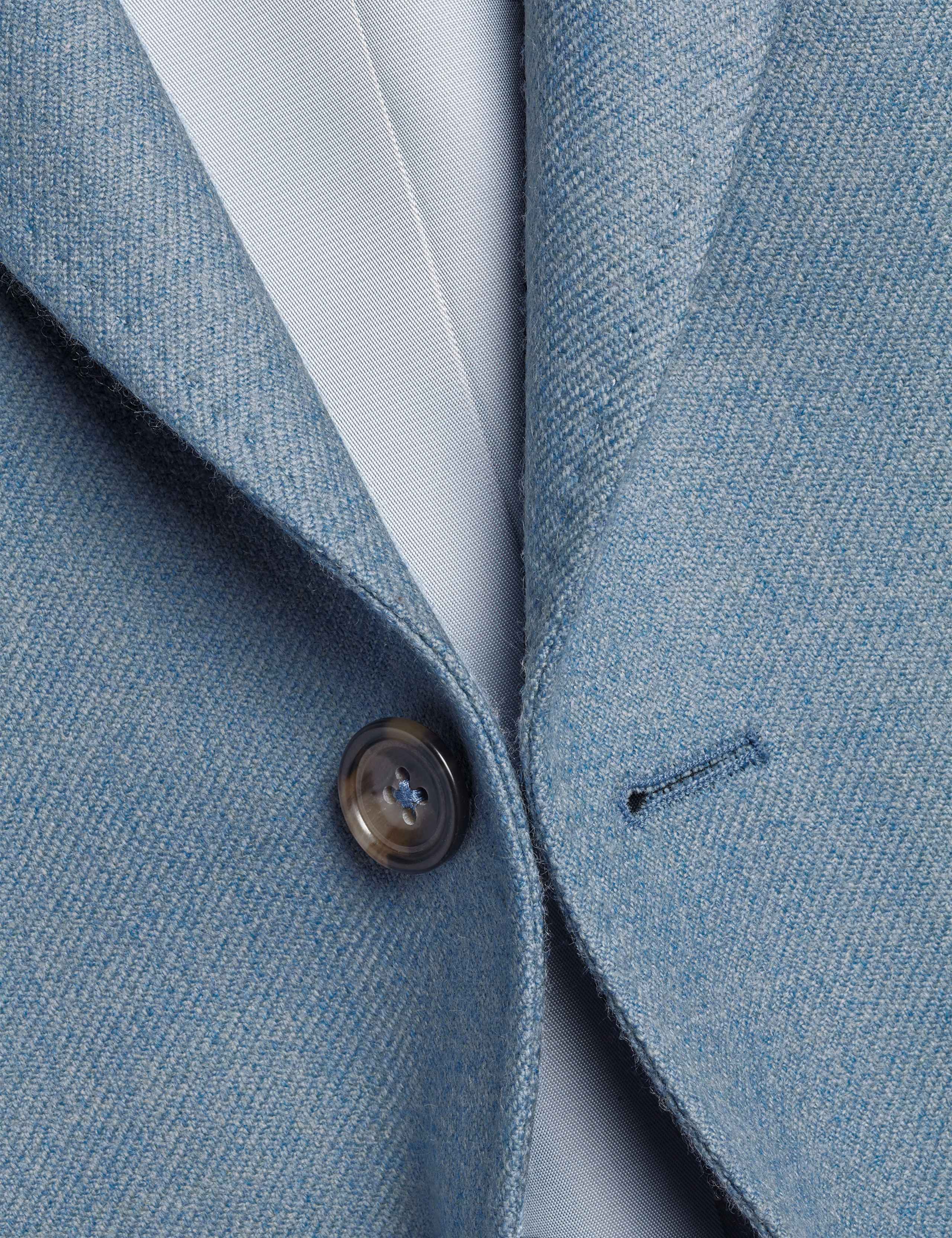 Slim Fit Pure Wool Textured Suit Jacket 4 of 5