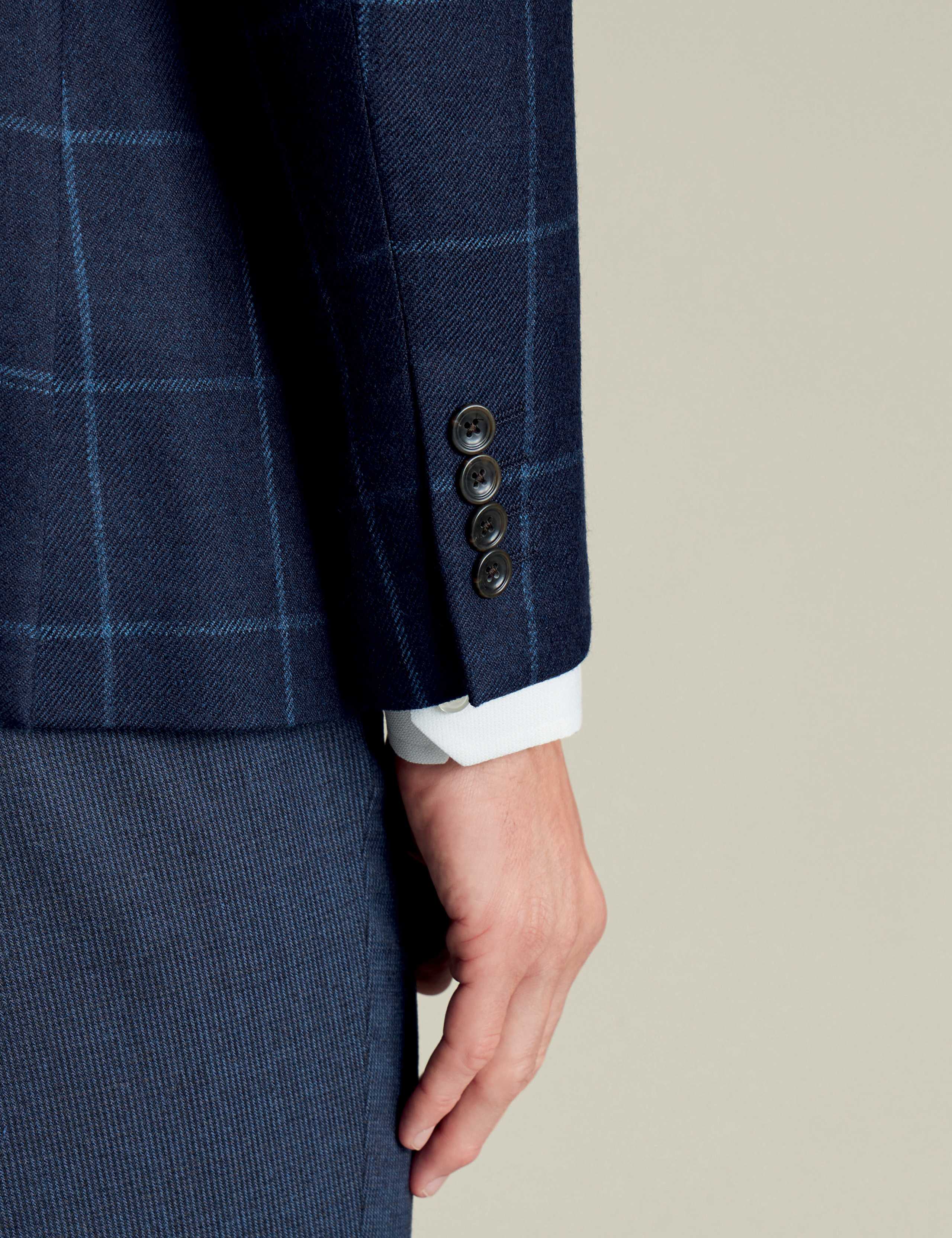 Slim Fit Pure Wool Textured Suit Jacket 3 of 4