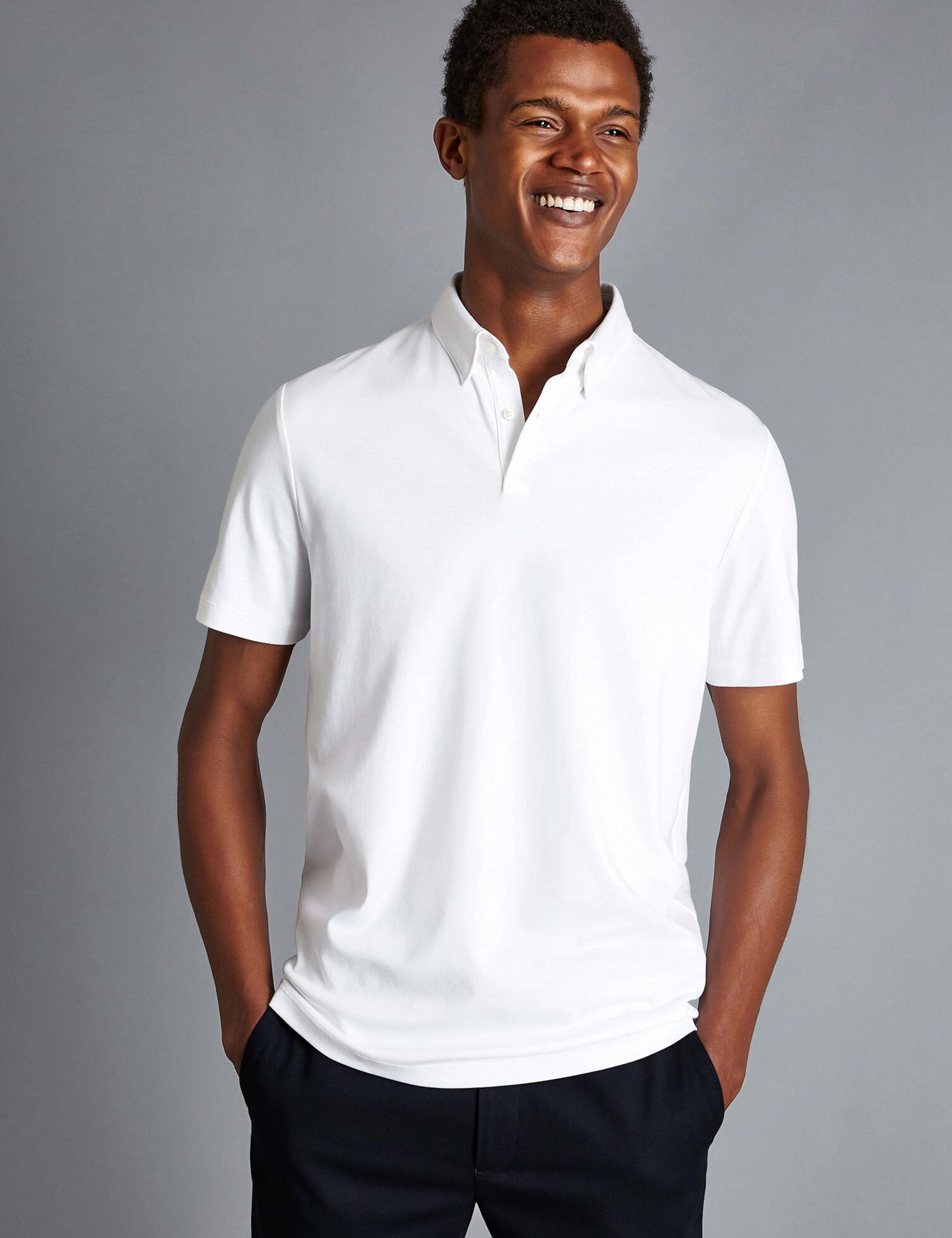 Pure Cotton Jersey Polo Shirt 1 of 6