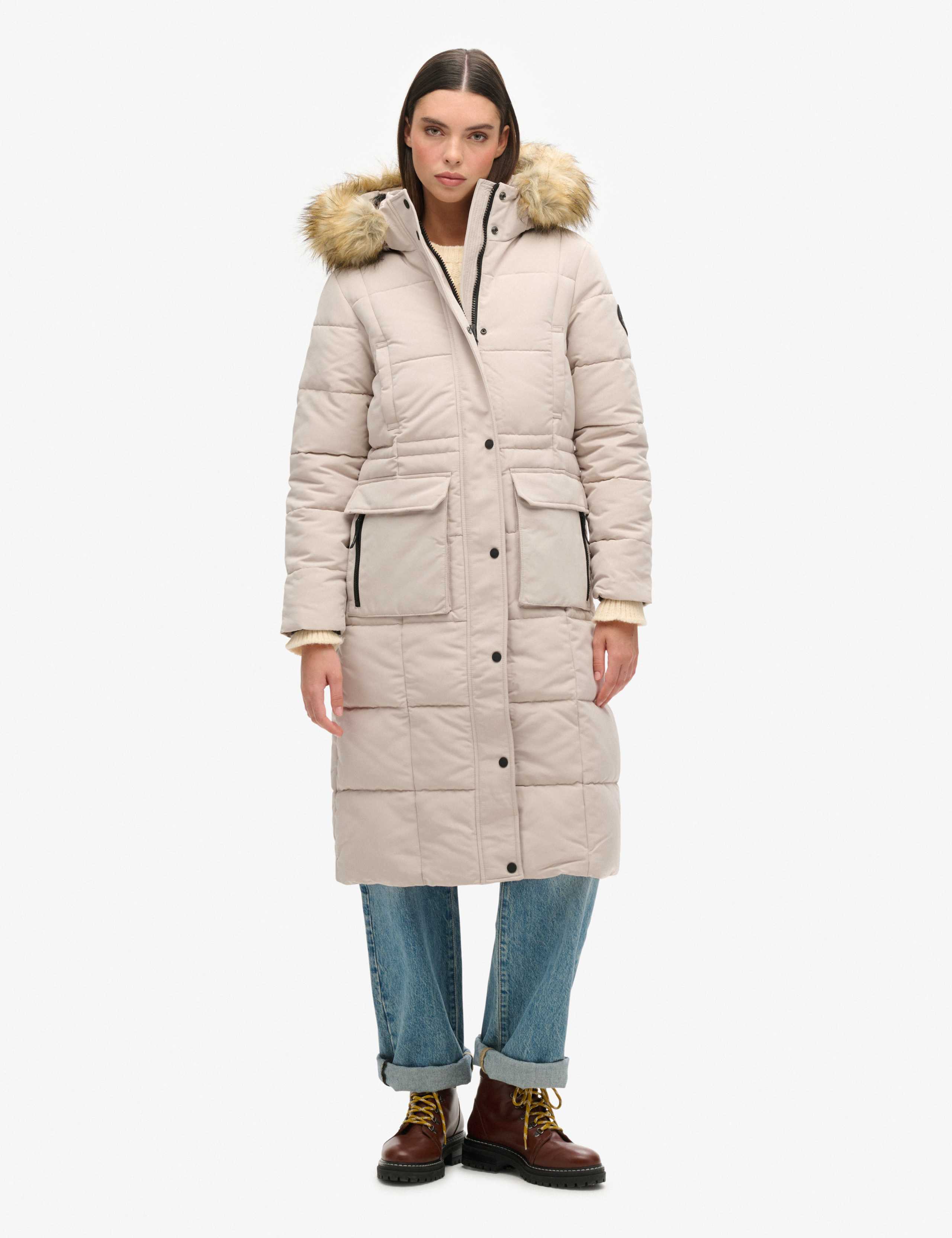 Hooded Longline Puffer Coat 2 of 5