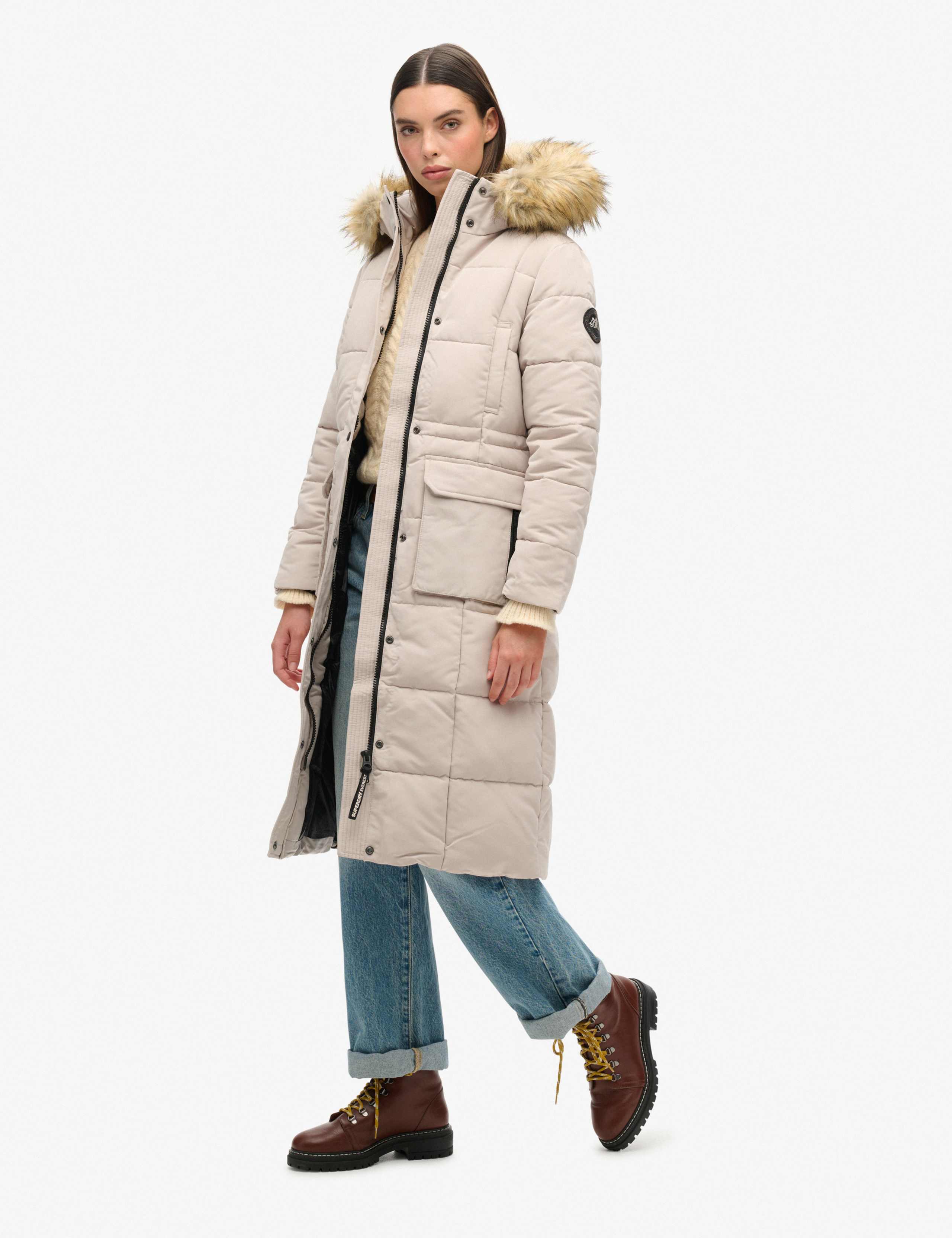 Hooded Longline Puffer Coat 4 of 5