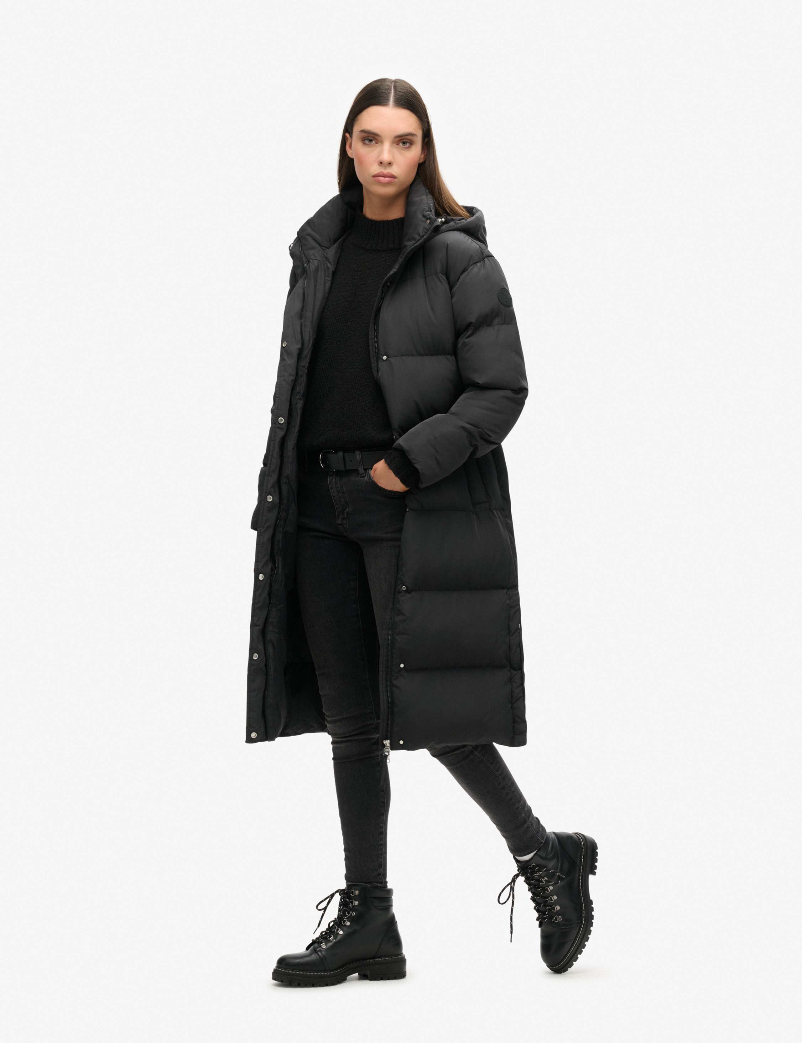 Oversized Hooded Longline Puffer Coat 3 of 5
