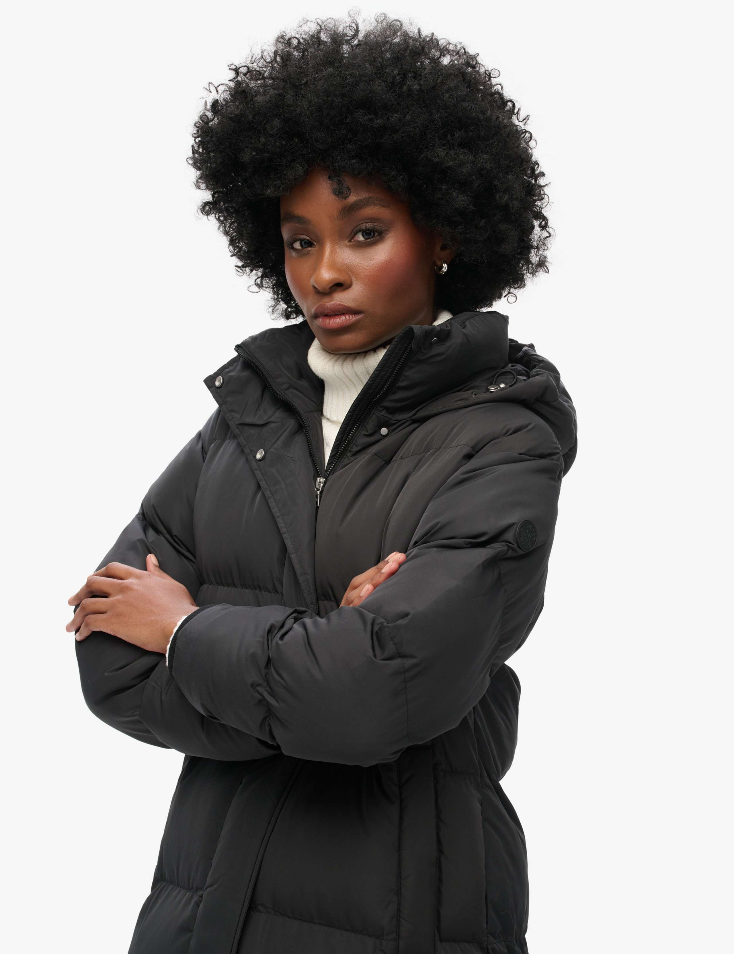 Hooded Padded Longline Puffer Coat 3 of 5