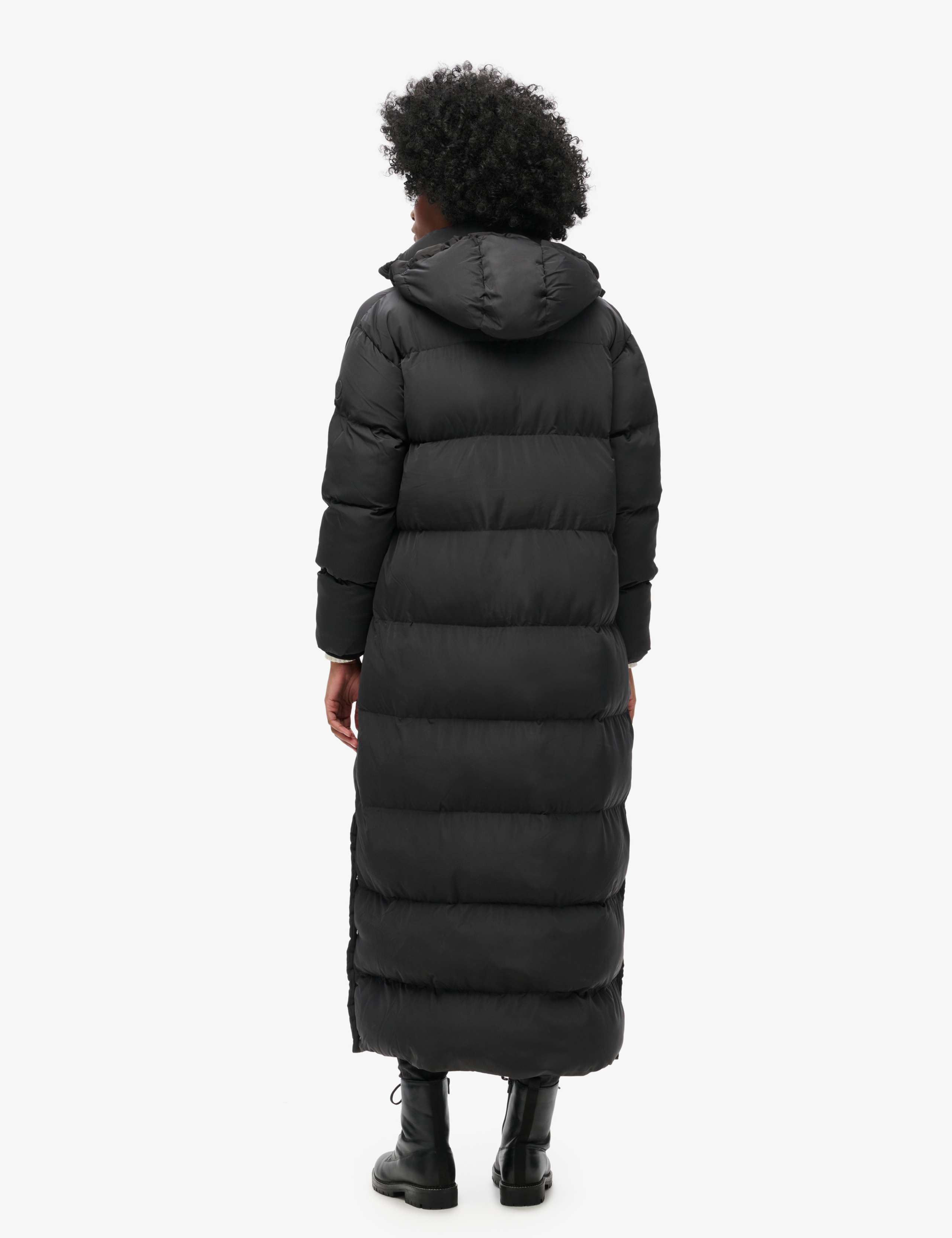 Hooded Padded Longline Puffer Coat 5 of 5