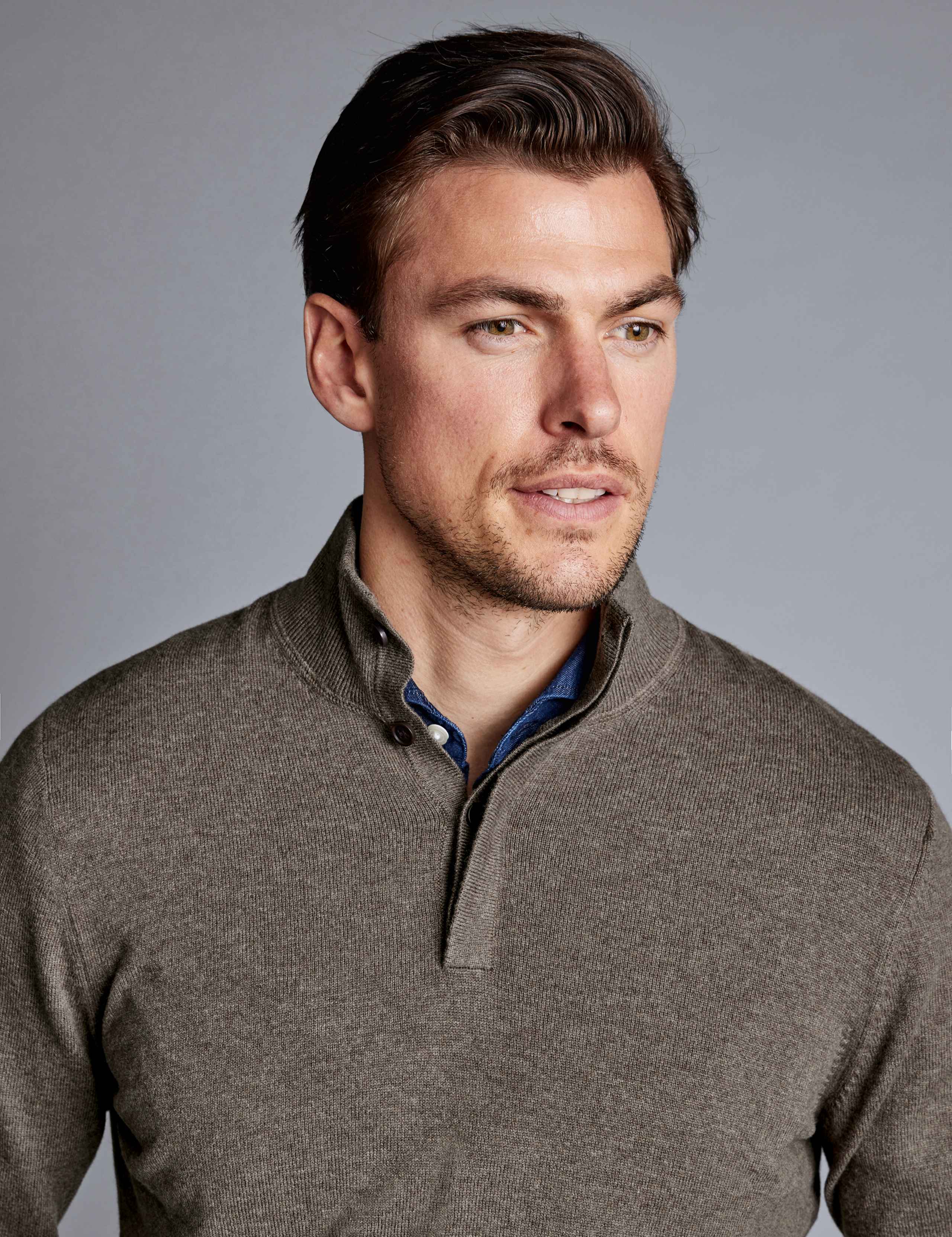 Merino Wool Rich Funnel Neck Jumper 4 of 6