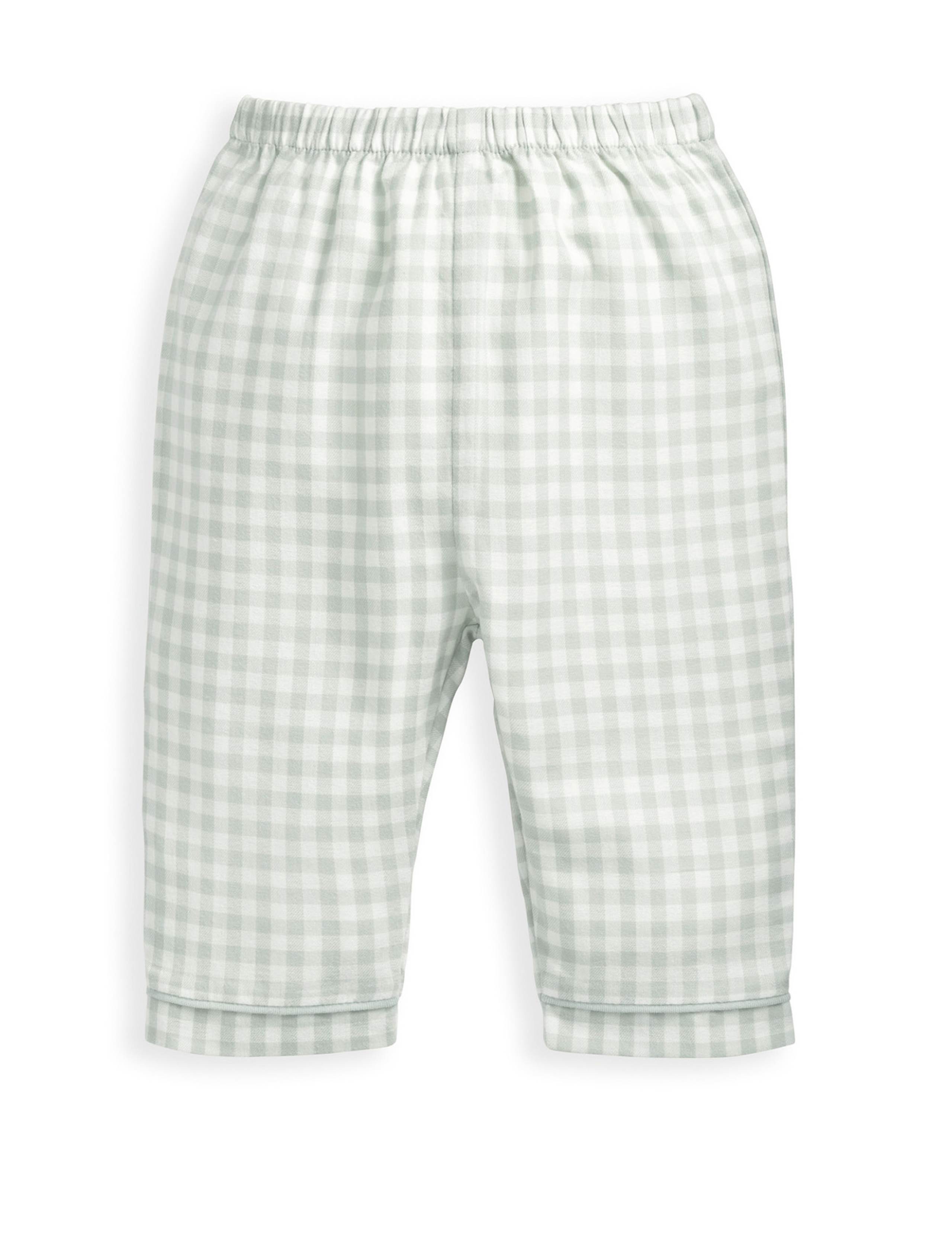 Blue Check Woven Pyjamas (6 Mths-2 Yrs) 3 of 4