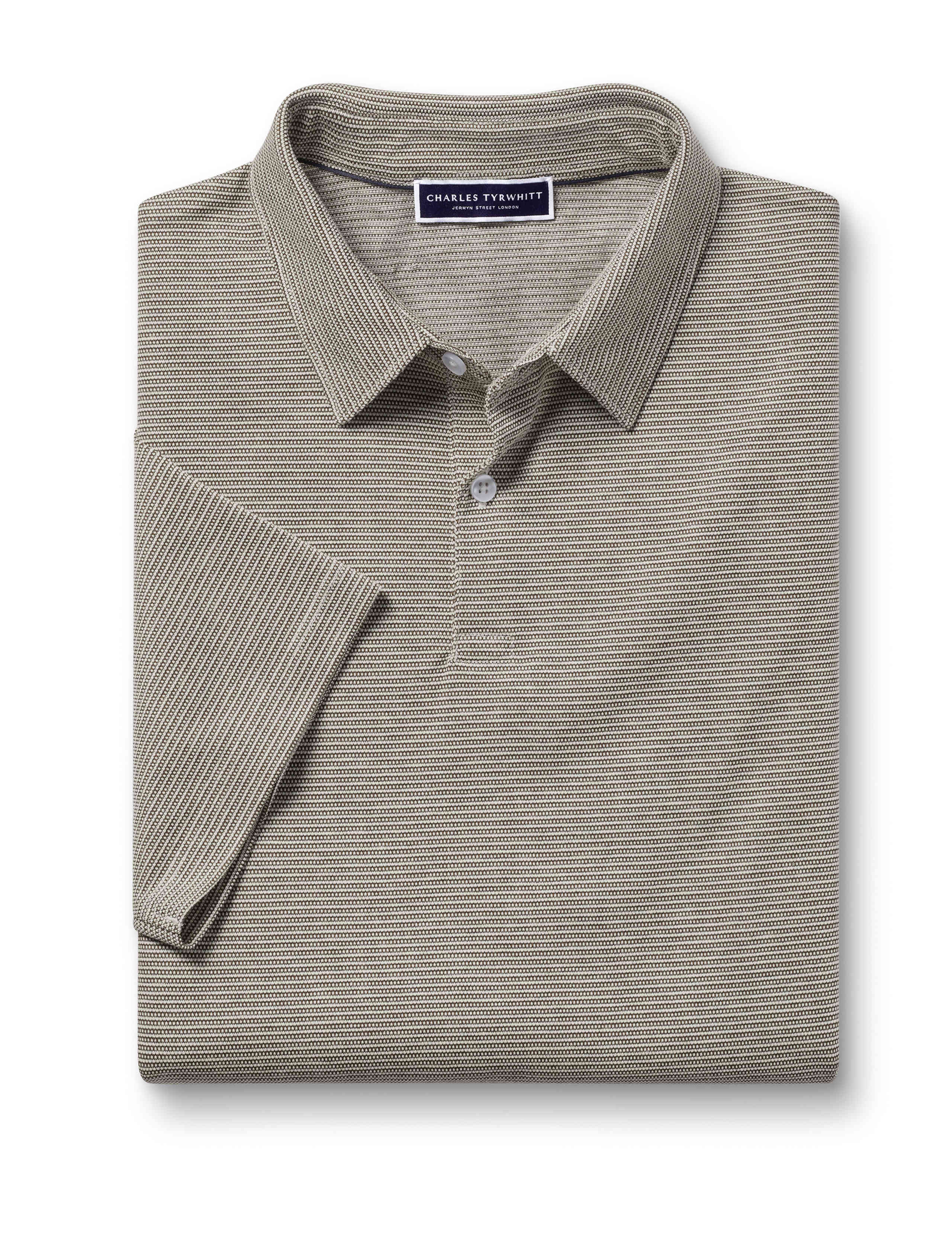 Pure Cotton Jacquard Polo Shirt 2 of 5