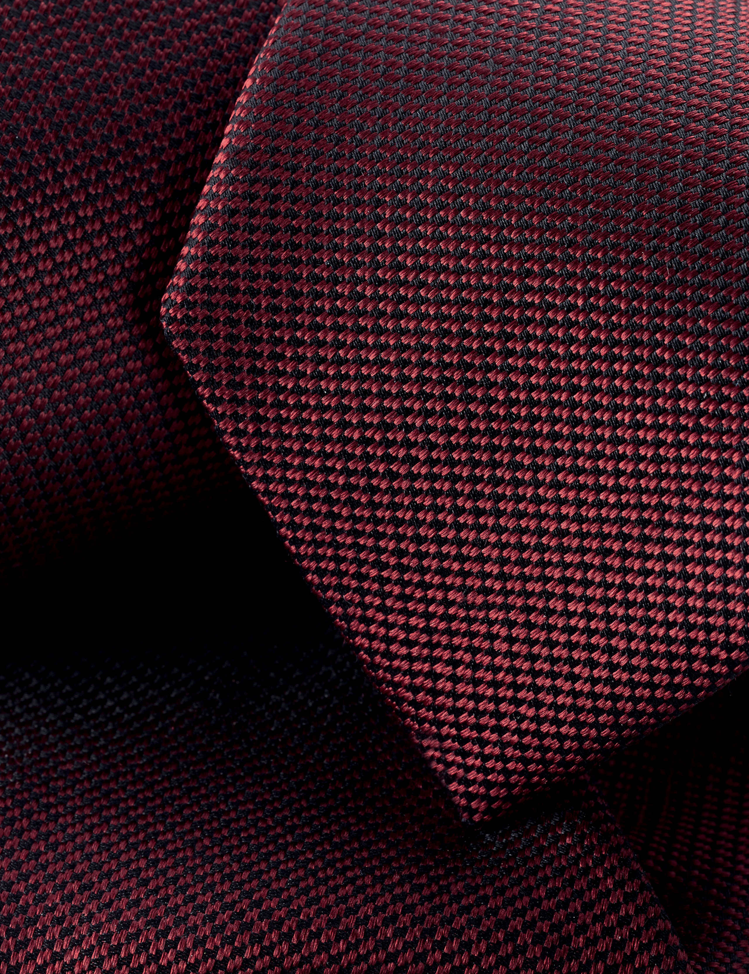 Slim Textured Pure Silk Tie 2 of 2