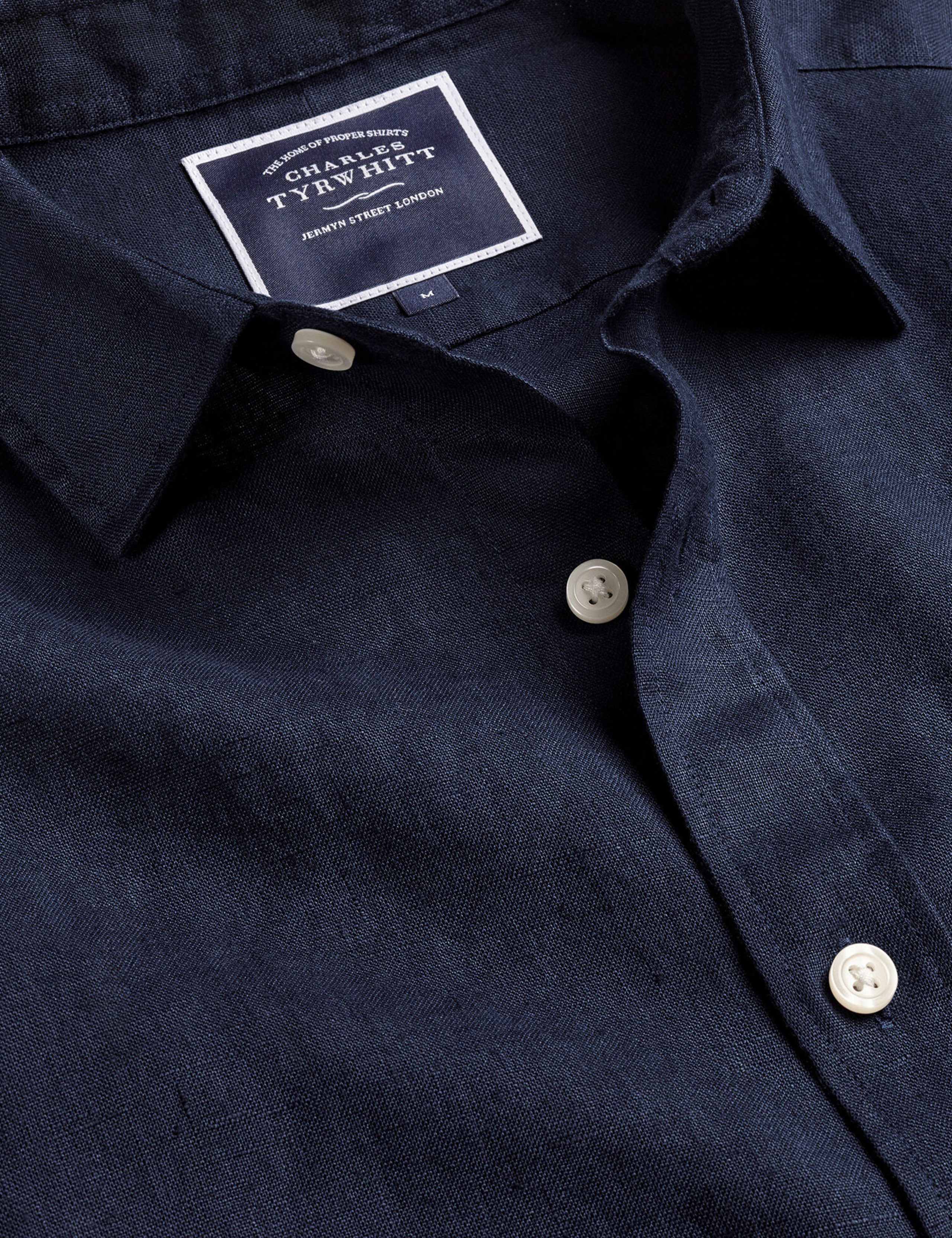 Slim Fit Pure Linen Shirt 5 of 6