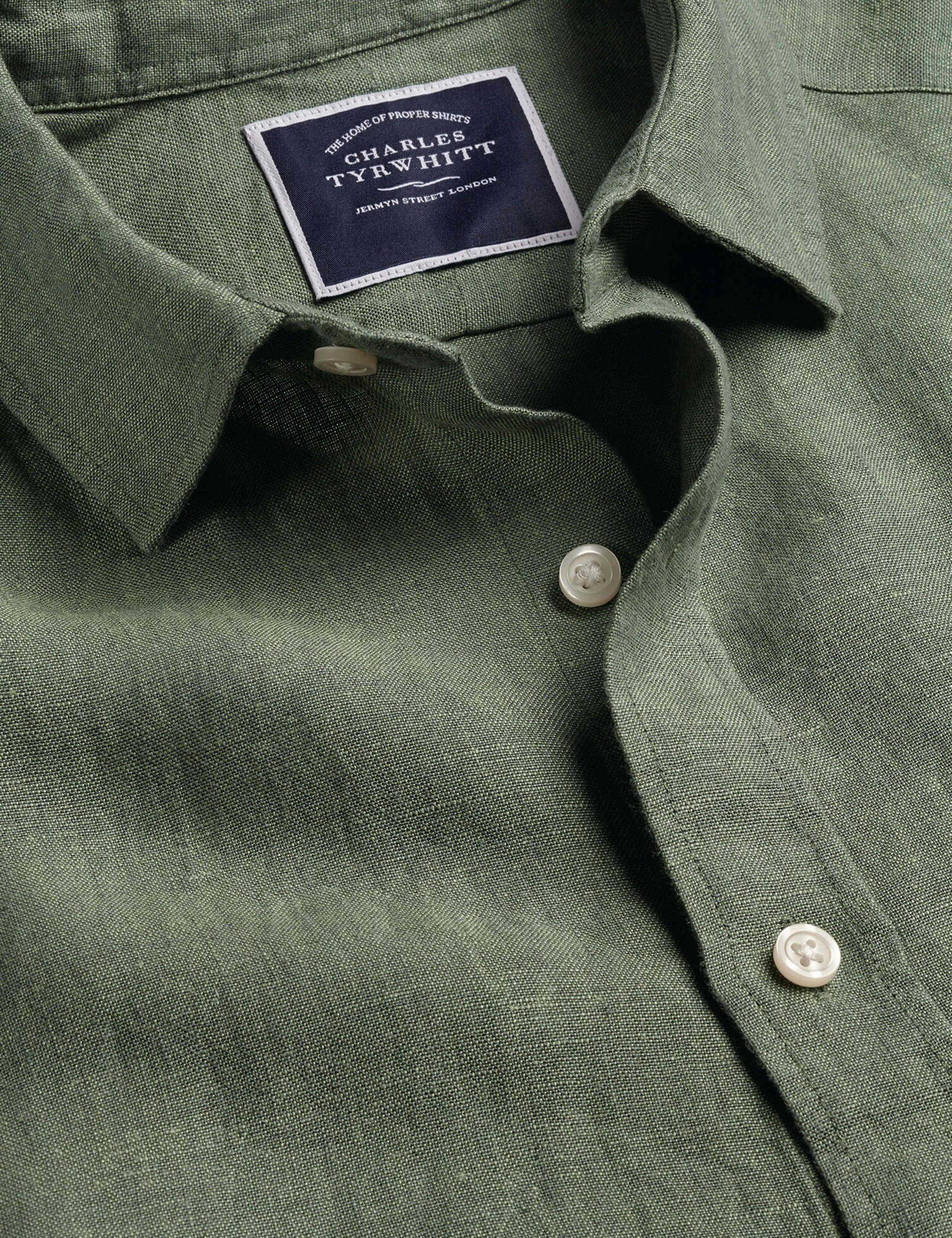 Slim Fit Pure Linen Shirt 5 of 6