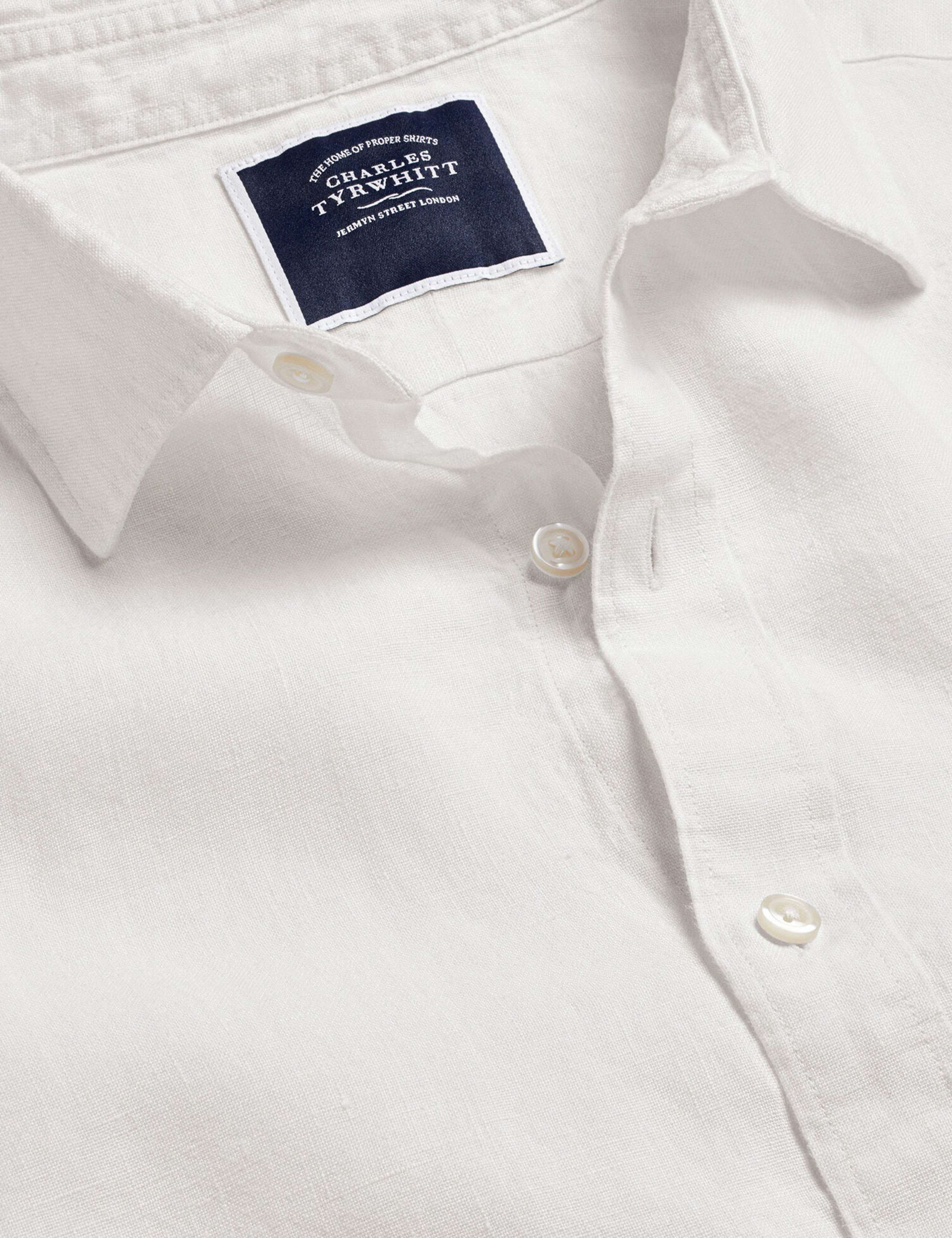 Slim Fit Pure Linen Shirt 2 of 2