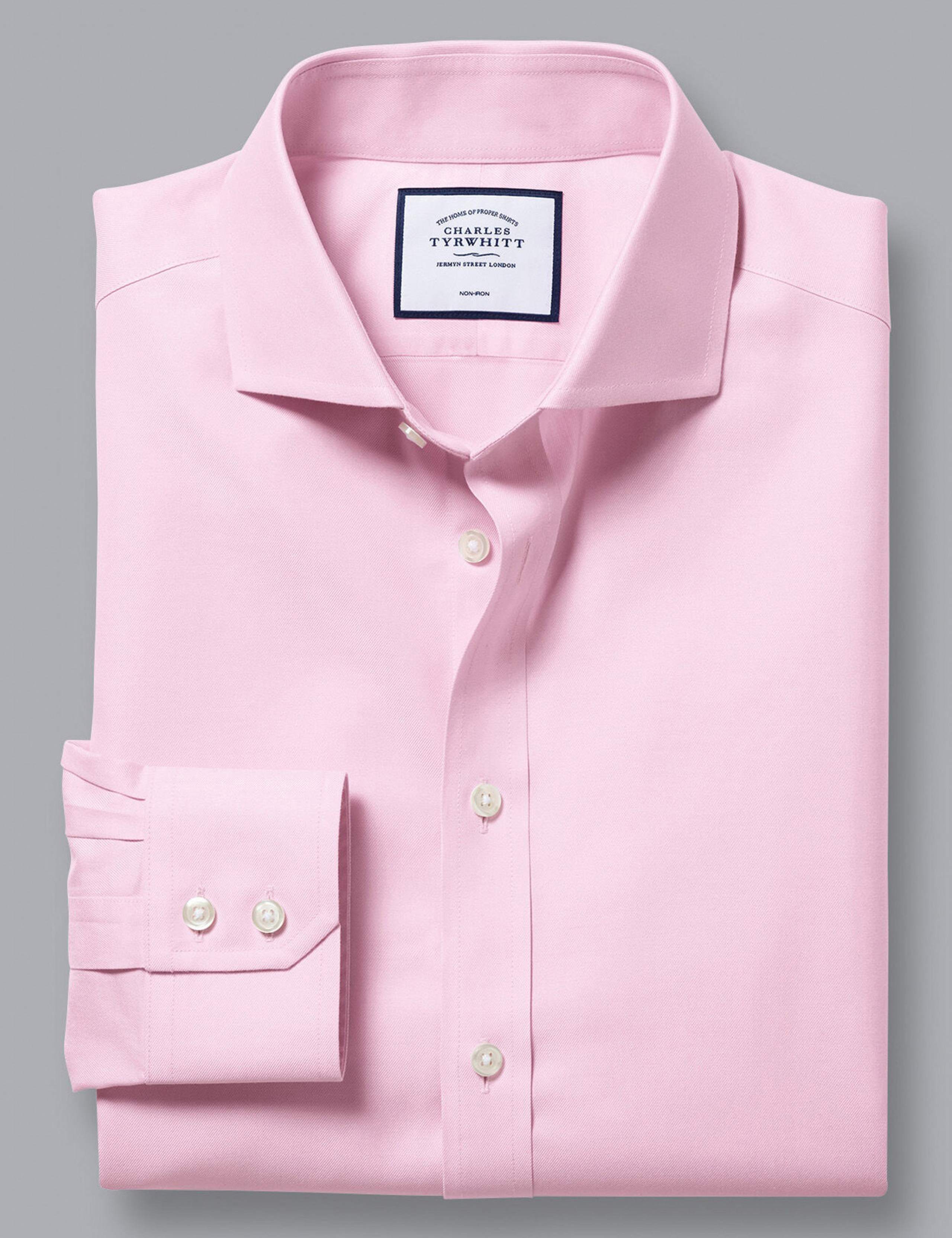 Slim Fit Non Iron Pure Cotton Twill Shirt 2 of 5