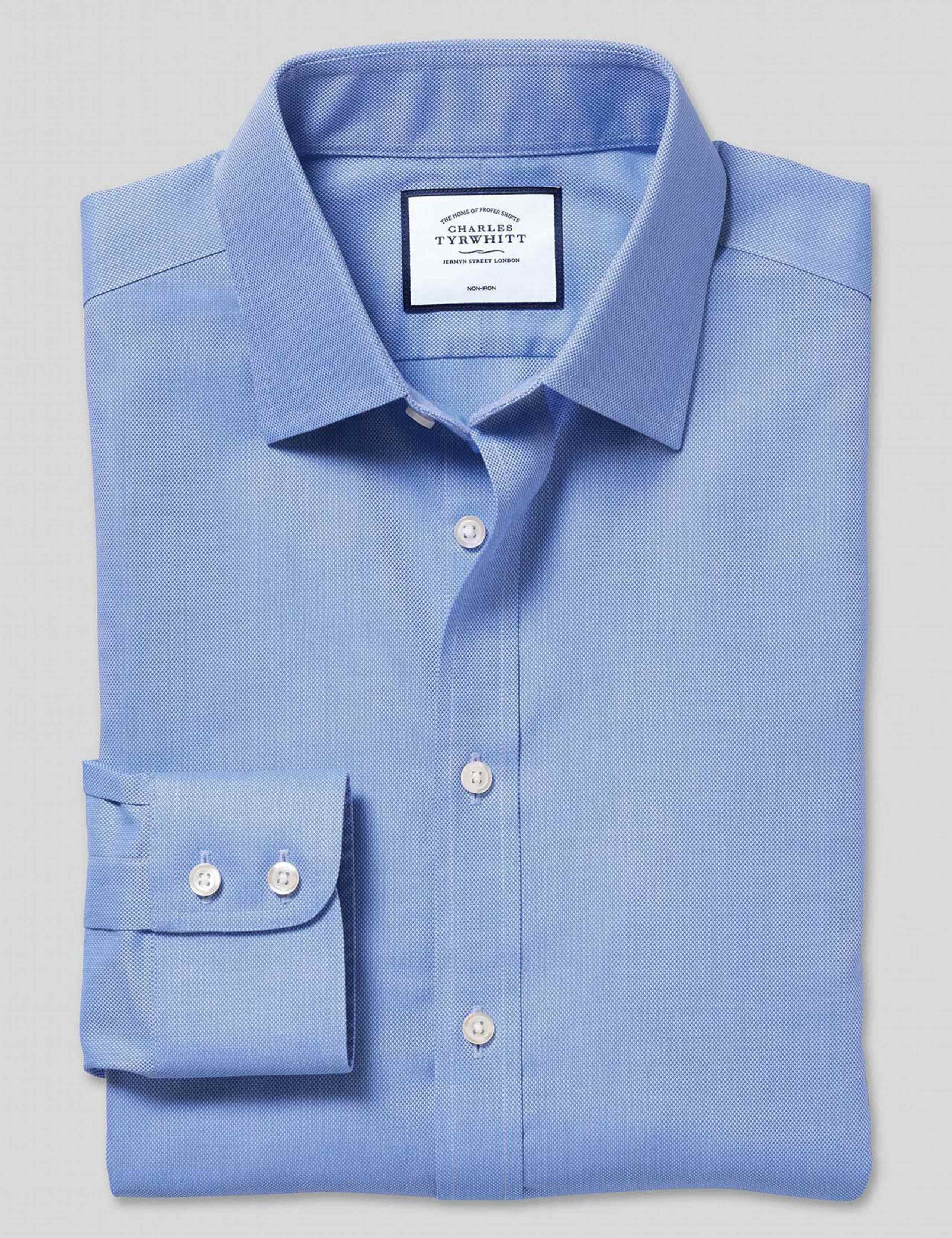 Slim Fit Non Iron Pure Cotton Oxford Shirt 2 of 5