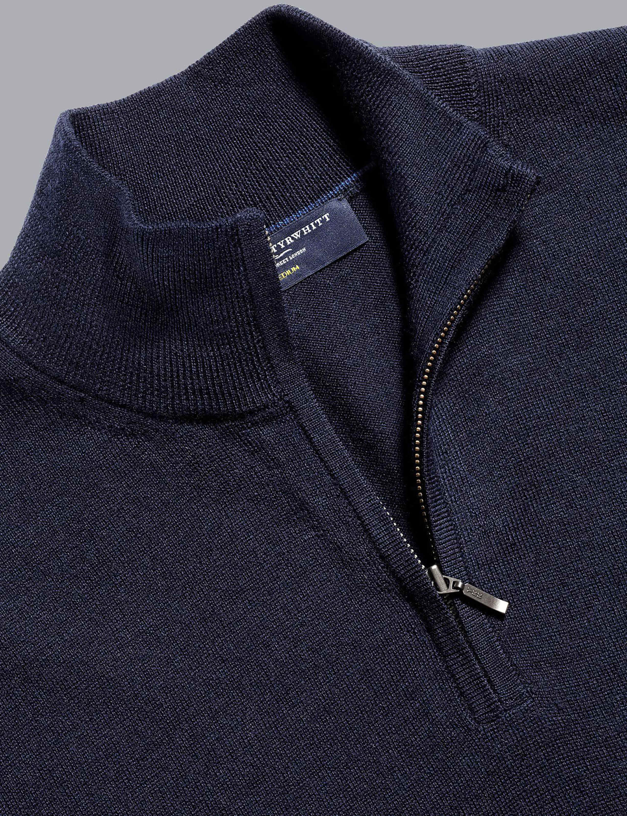 Pure Merino Wool Half Zip Jumper 6 of 6