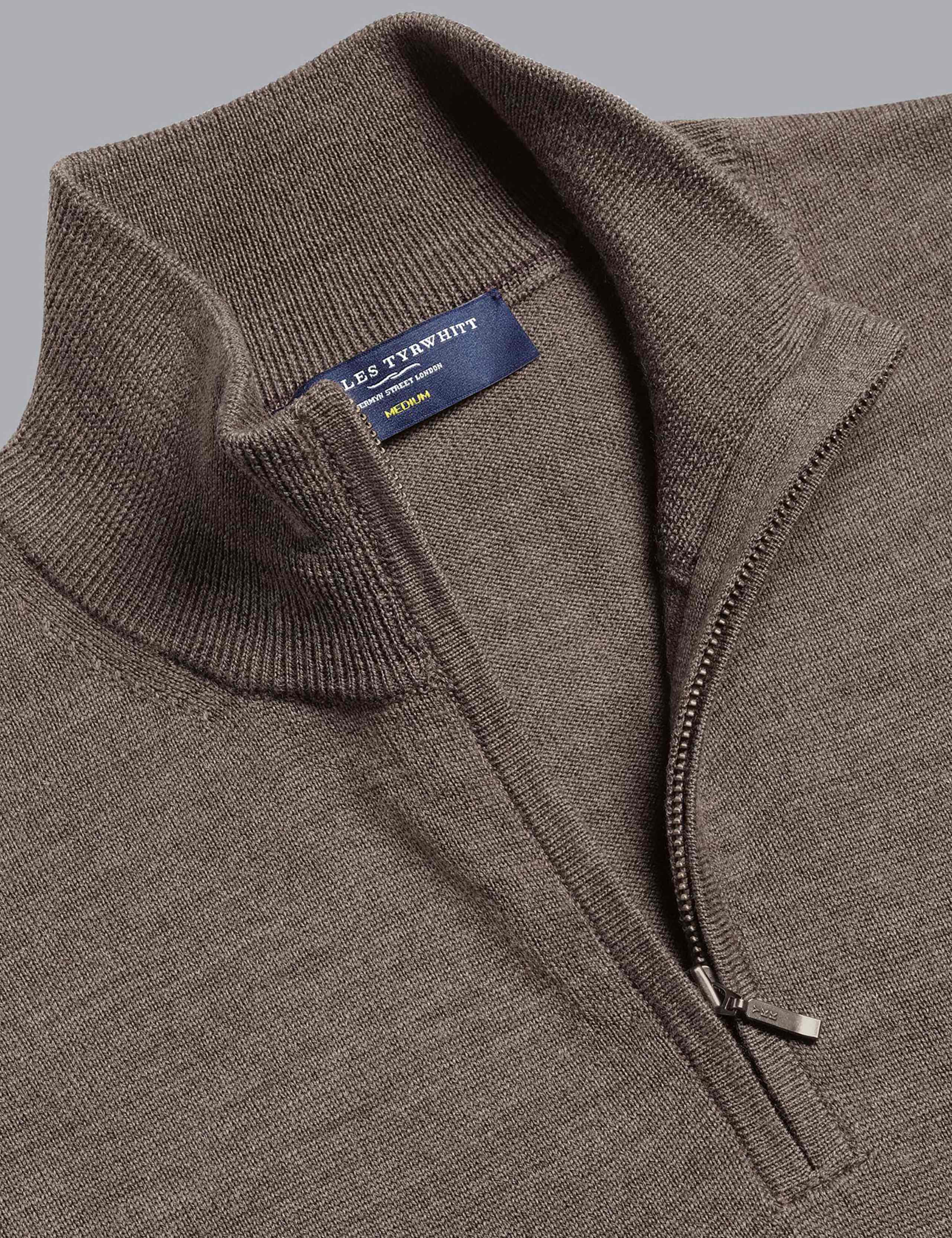 Pure Merino Wool Half Zip Jumper 6 of 6