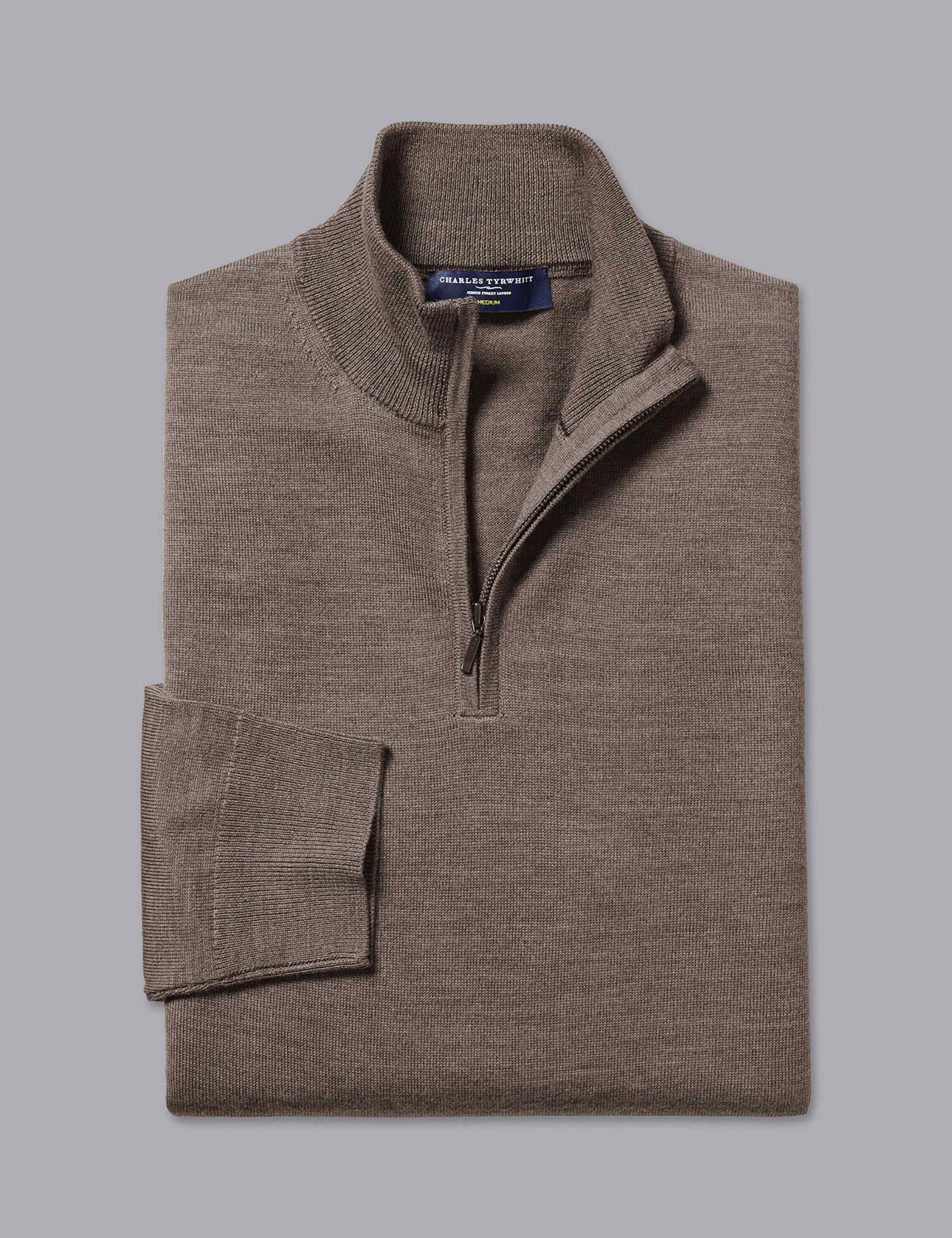 Pure Merino Wool Half Zip Jumper 2 of 6