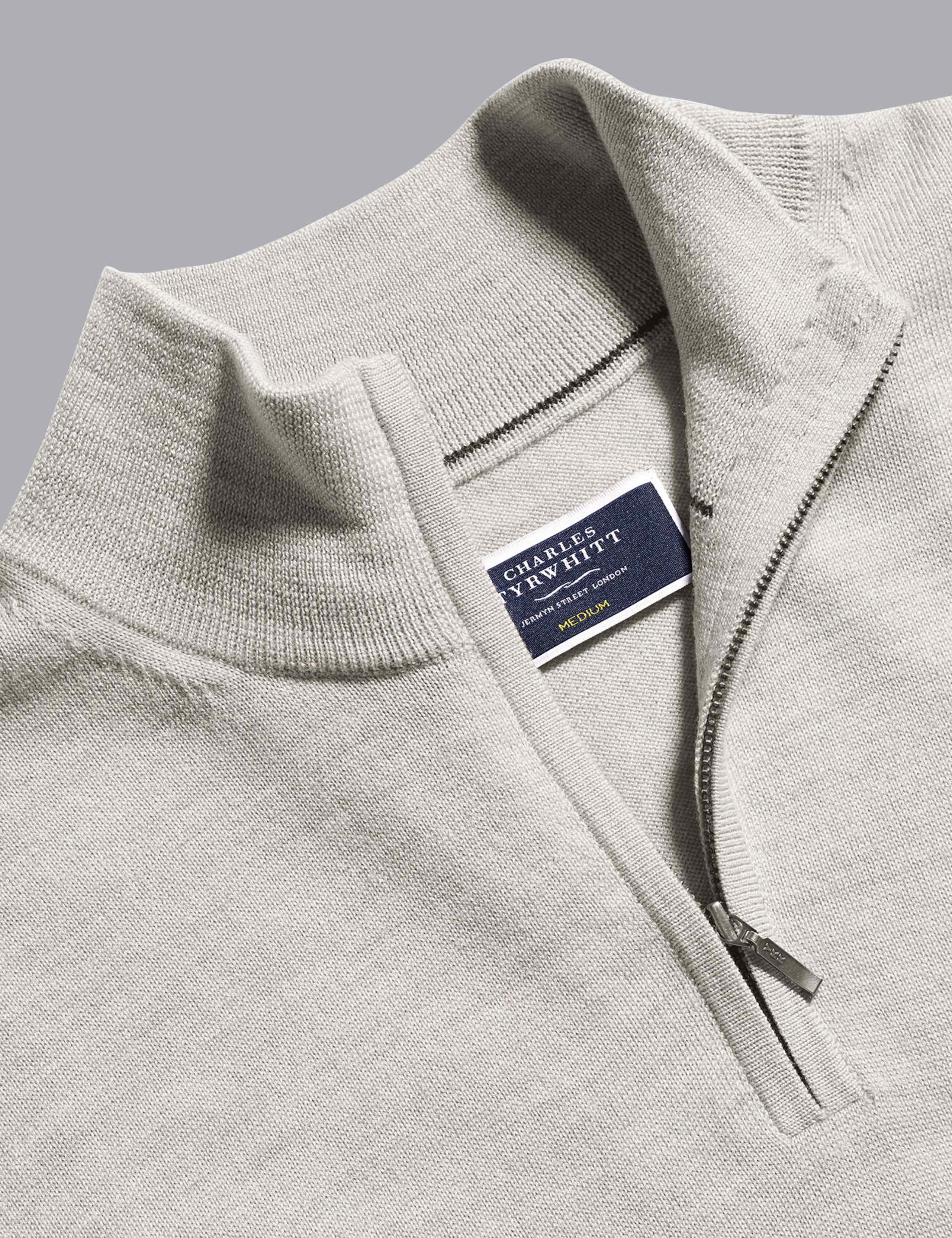 Pure Merino Wool Half Zip Jumper 6 of 6